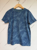 FatFace Blue Tropical Leaves T-Shirt Age 6-7 Years