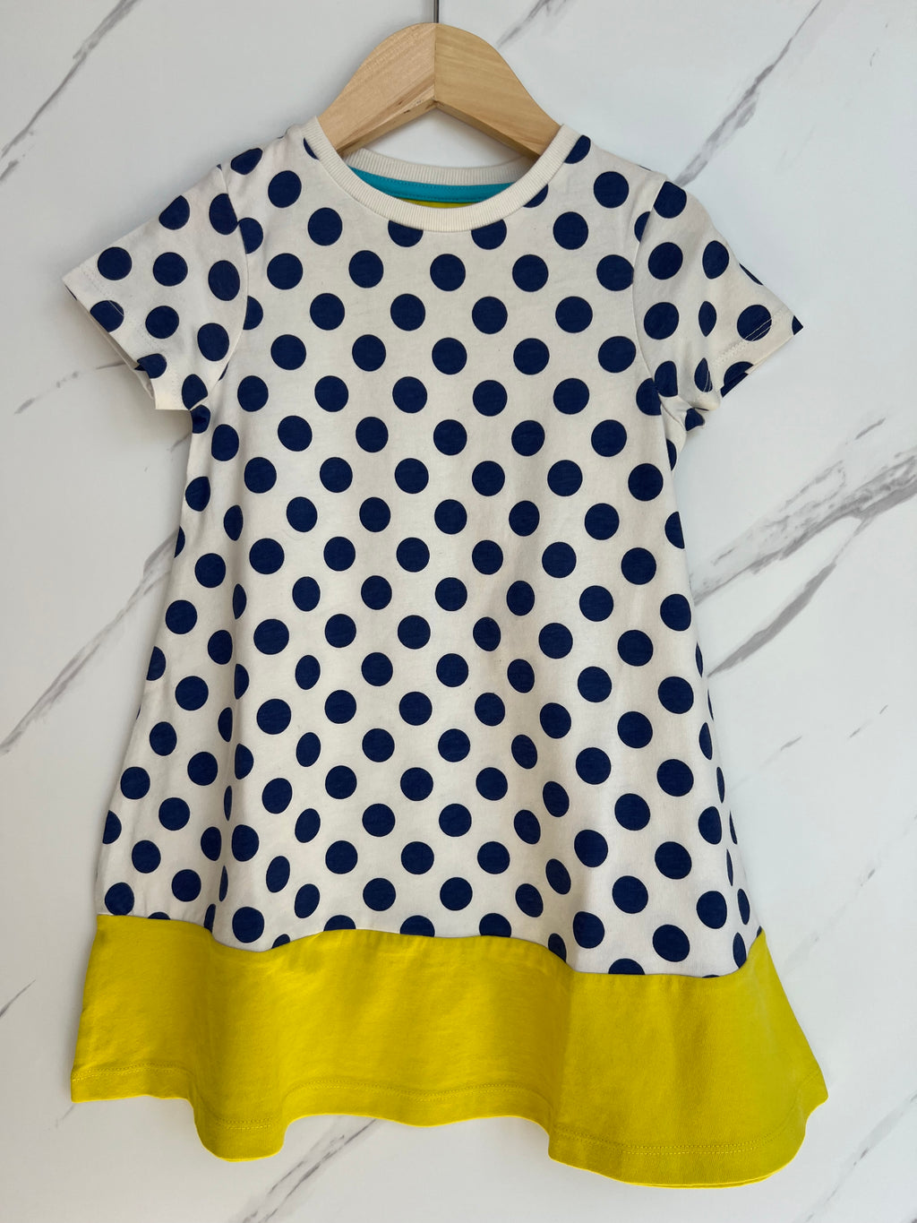 Boden Blue Polka Dot Dress Age 3-4 Years