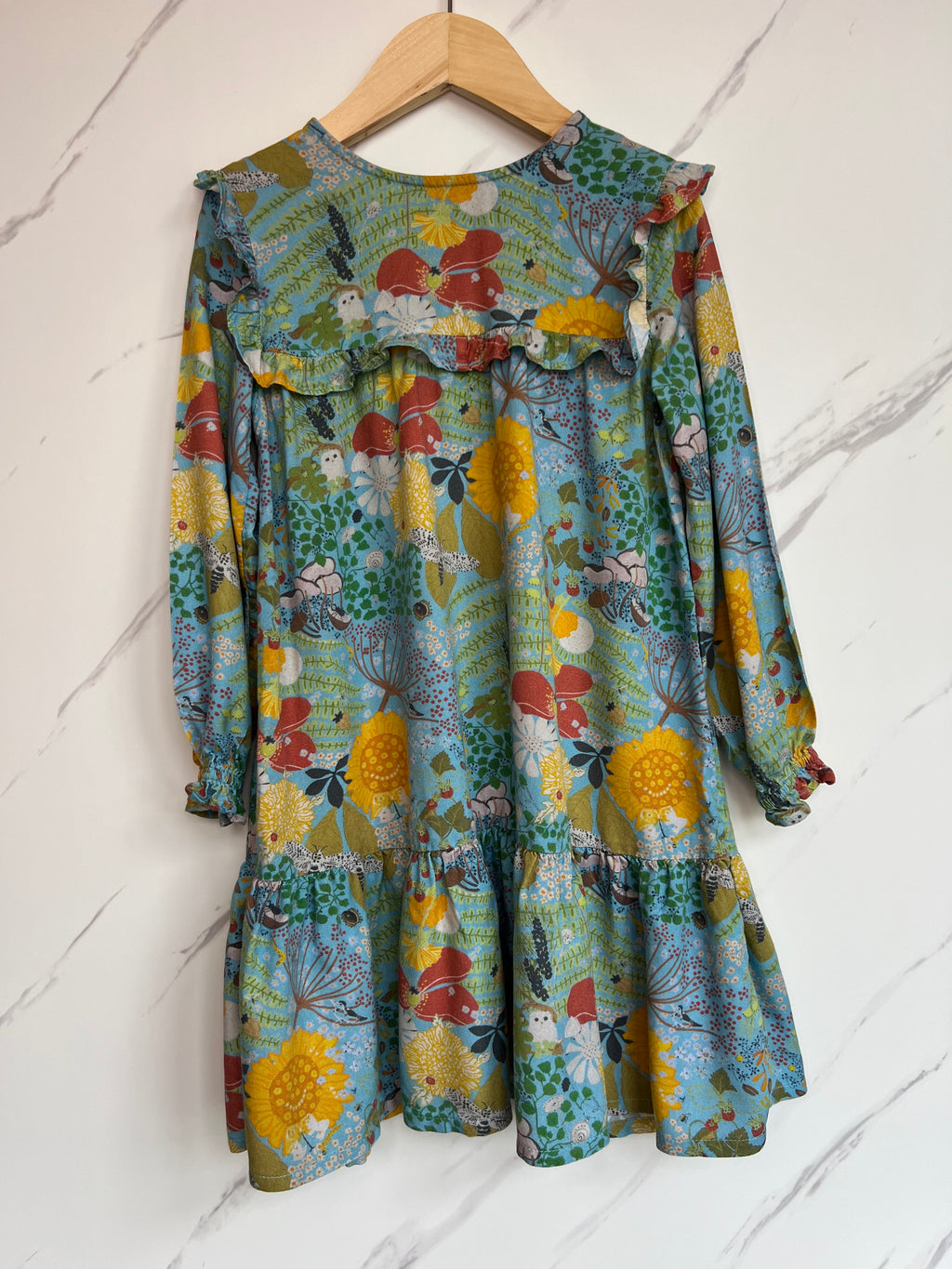 Frugi Woodland Skater Dress Age 5-6 Years
