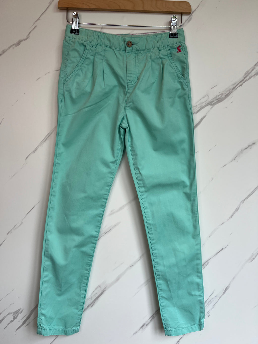 Joules Junior Hepburn Light Green Trousers Age 9-10 Years