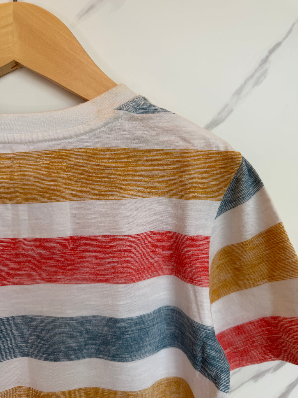 FatFace Multi-Striped T-Shirt Age 6-7 Years