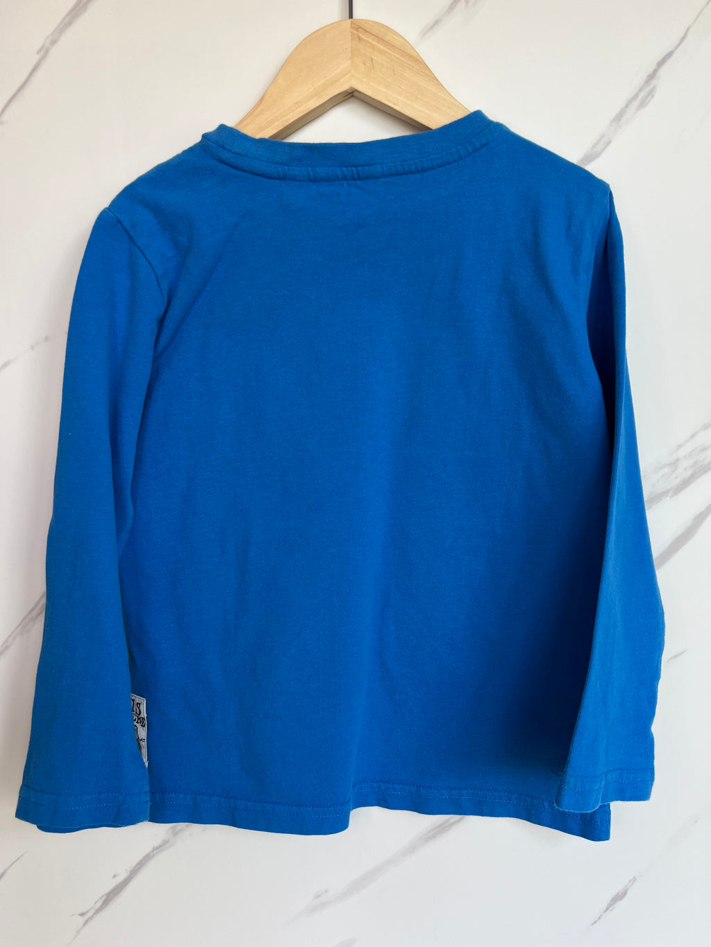 Fatface Blue Union Jack Long-Sleeved Top Age 4-5 Years