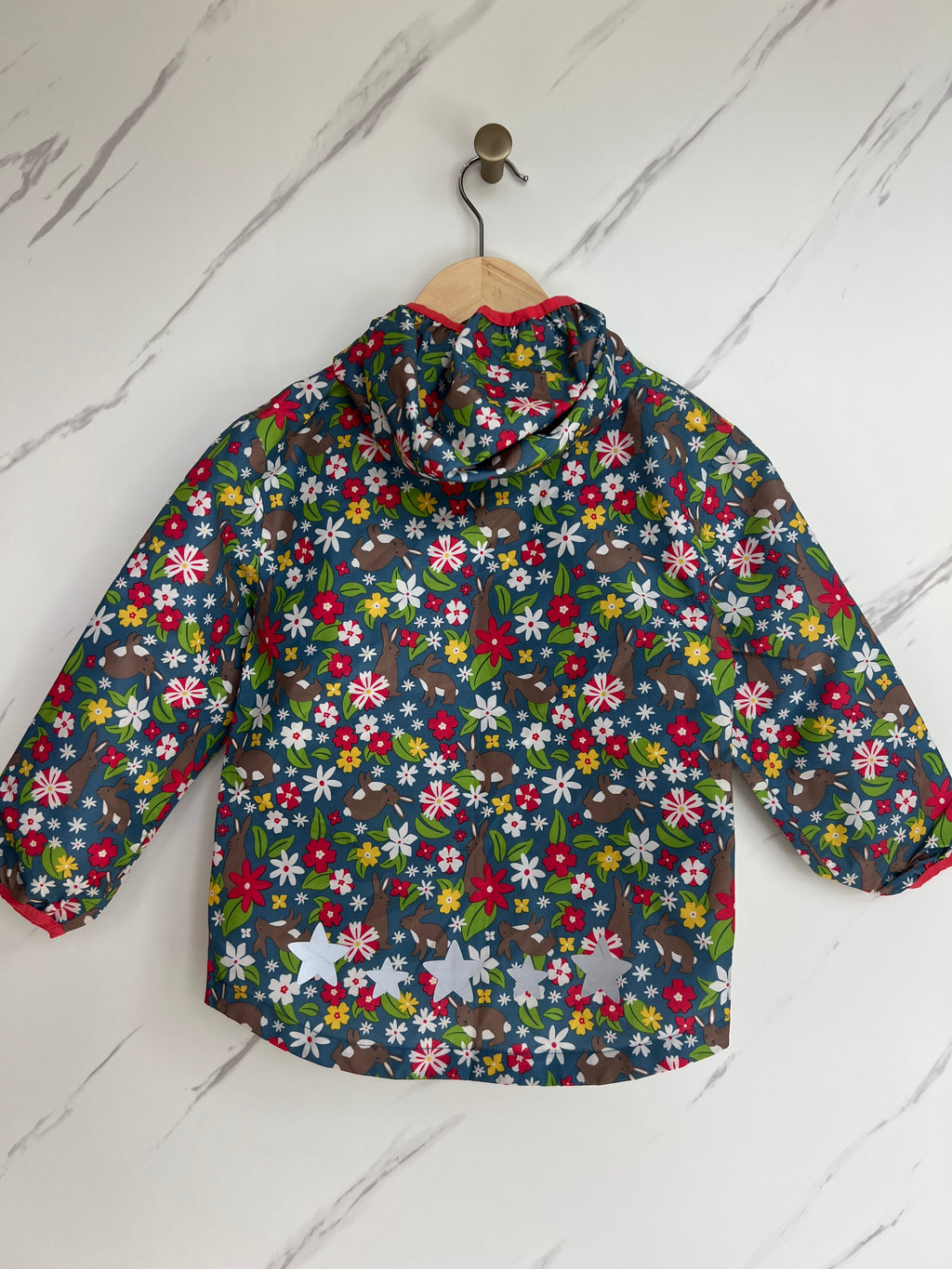 Frugi Bunny Floral Raincoat Age 4-5 Years