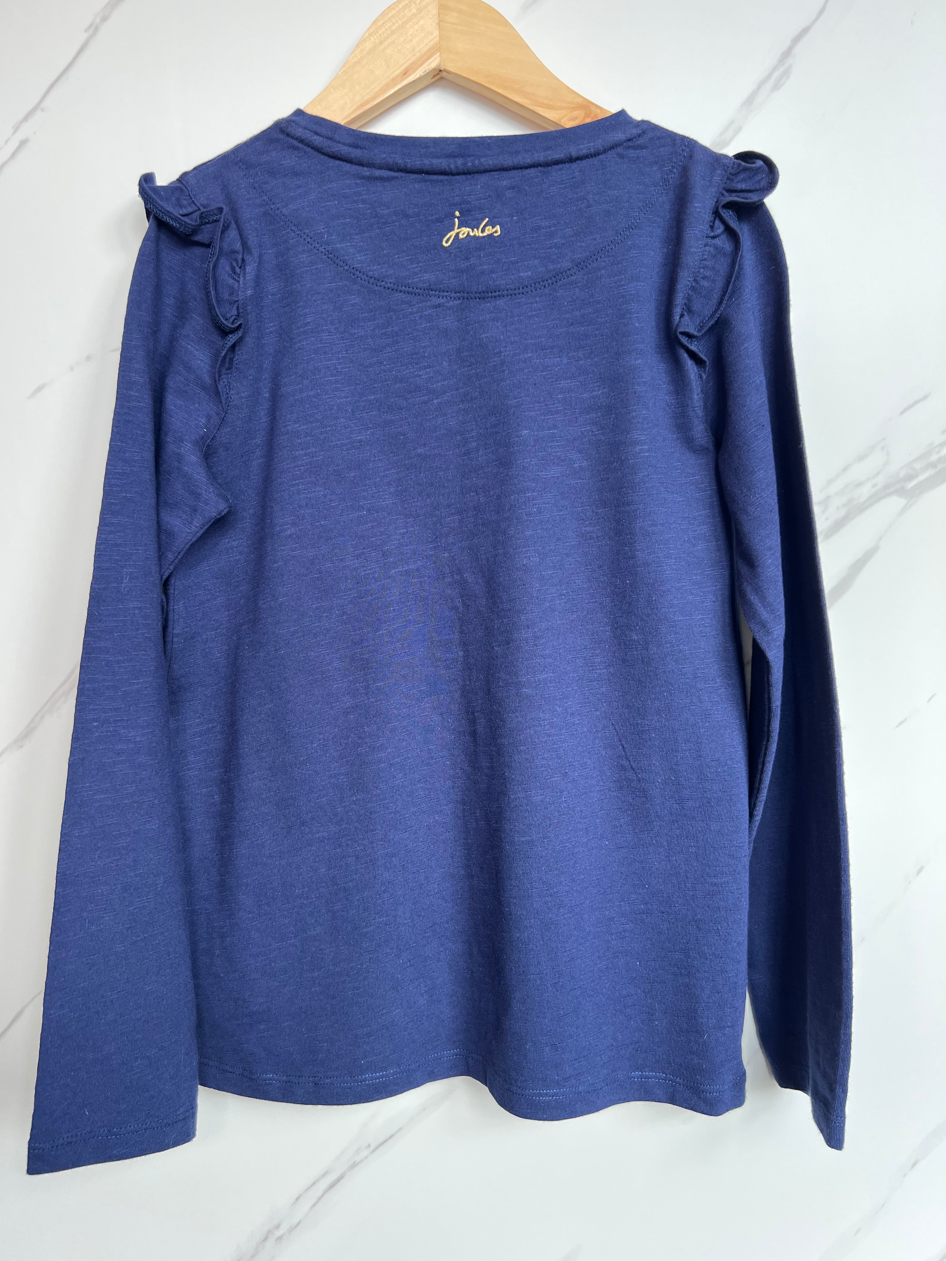 Joules Navy Night Animals Long-Sleeved Top Age 9-10 Years