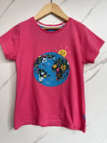 Kite Pink Floral Globe T-Shirt Age 9 Years