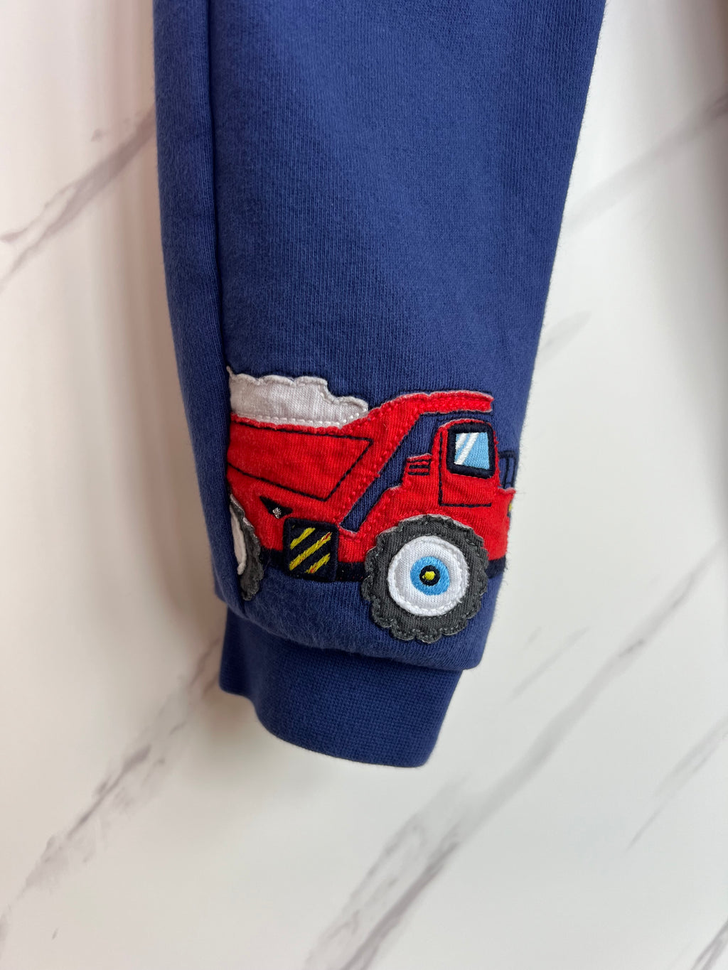Boden Construction Vehicle Navy Joggers Age 5-6 Years
