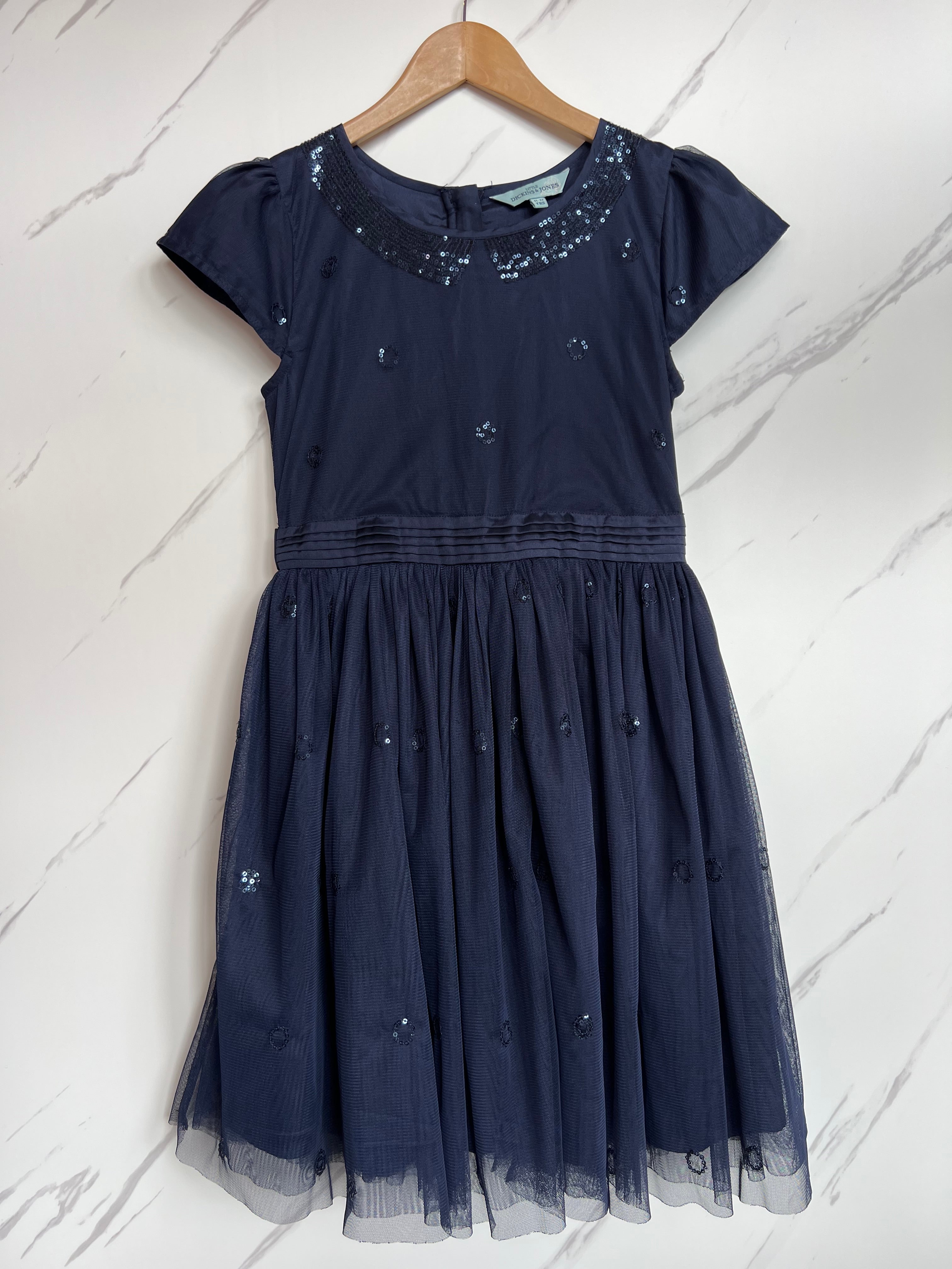 Dickins & Jones Navy Party Dress Age 11-12 Years