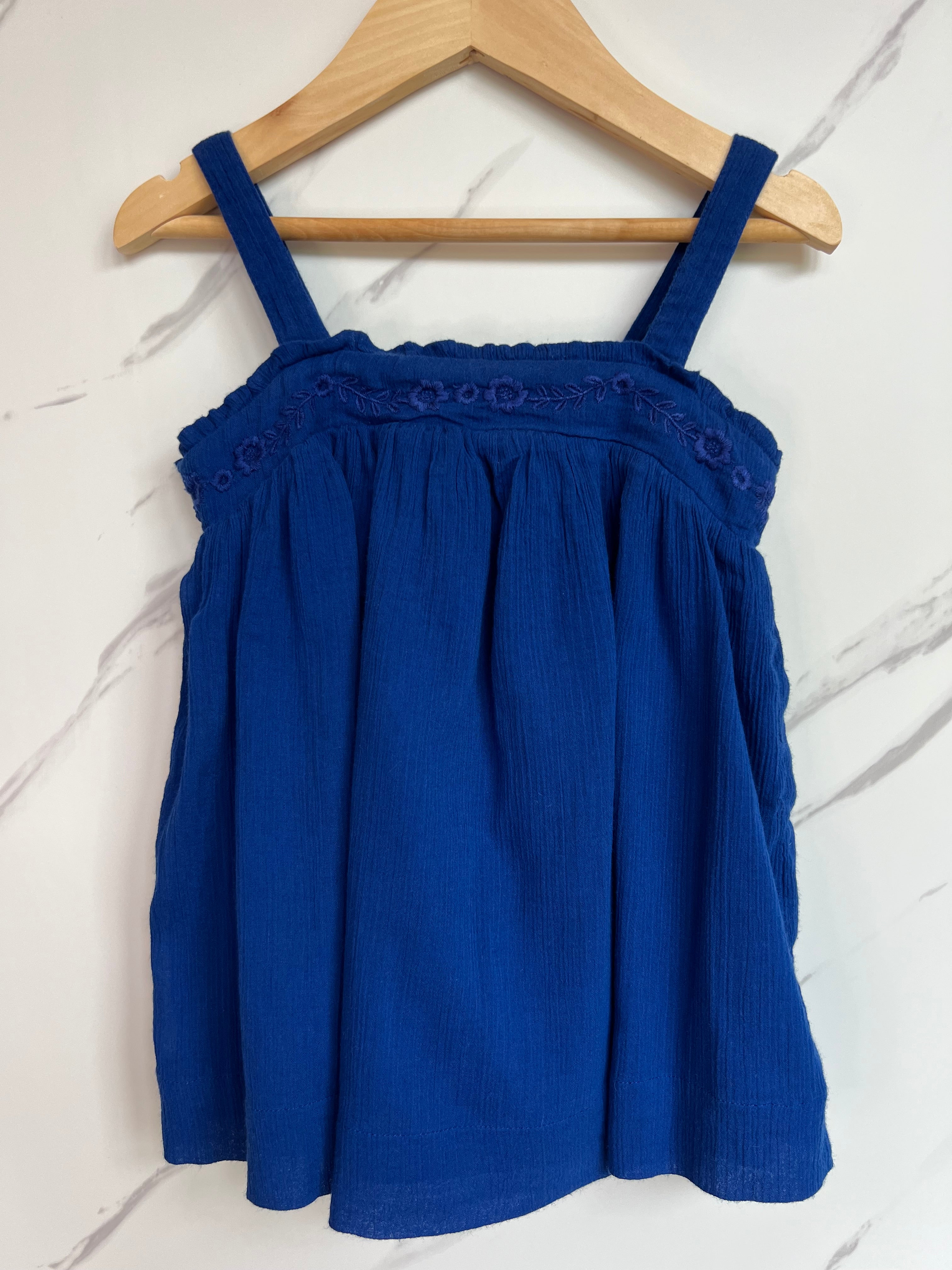 Boden Blue Strappy Vest Top Age 4-5 Years
