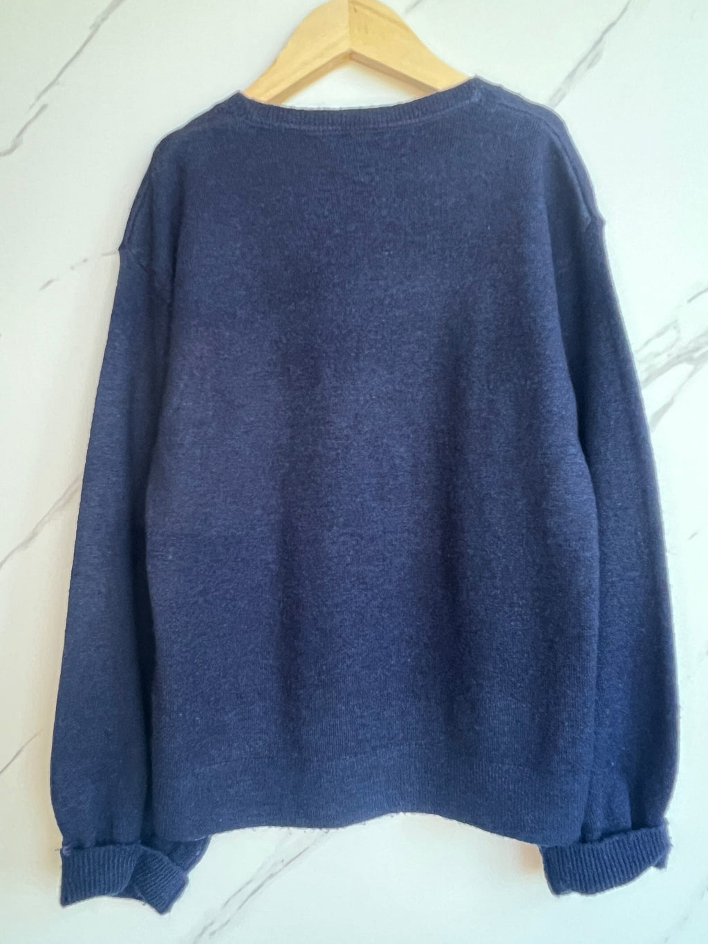 John Lewis Navy Party Flamingo Jumper Age 9-10 Years