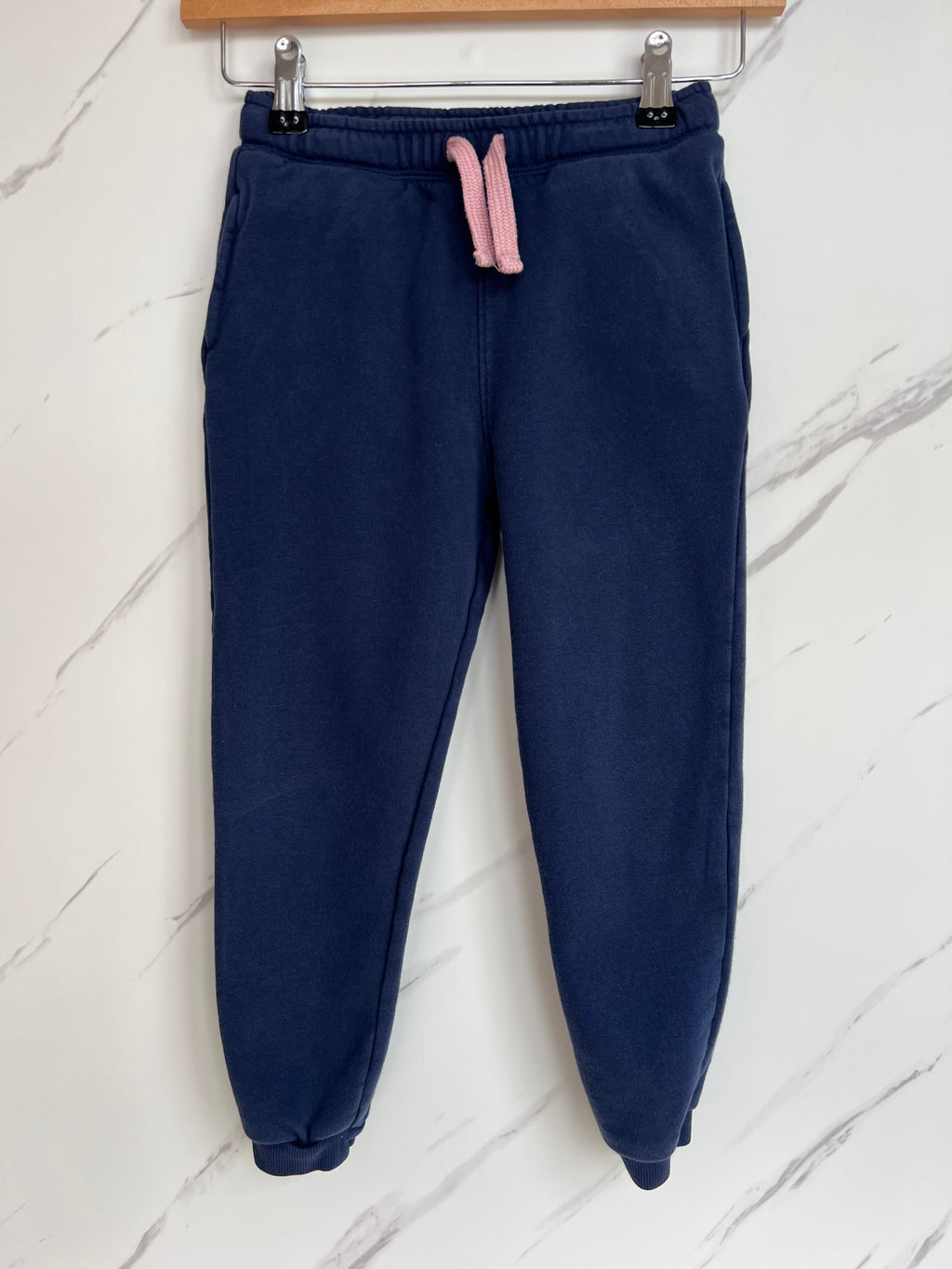 M&S Girls Blue Joggers Age 6-7 Years