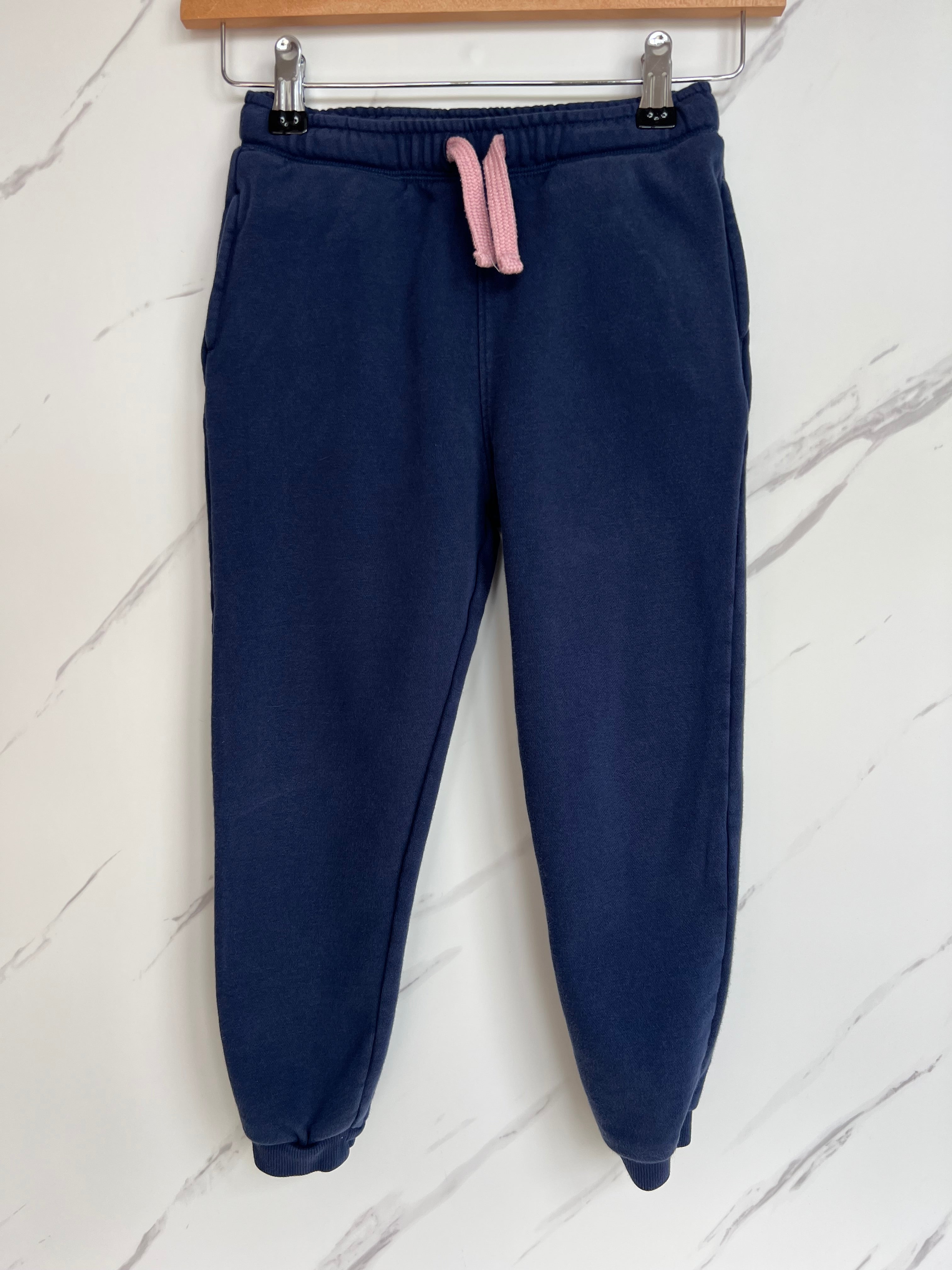 M&S Girls Blue Joggers Age 6-7 Years