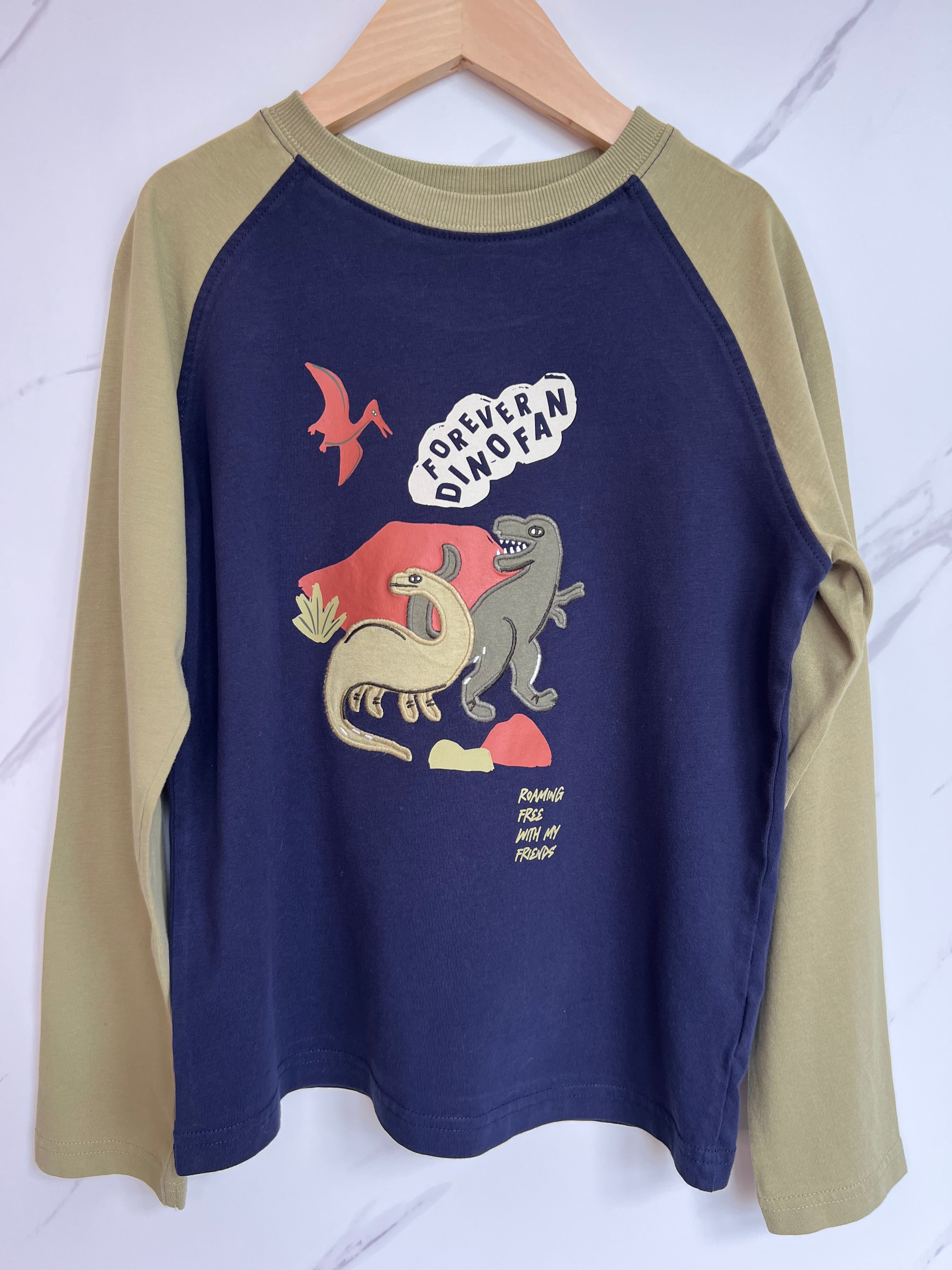 John Lewis "Dinofan" Long-Sleeved Top Age 9-10 Years