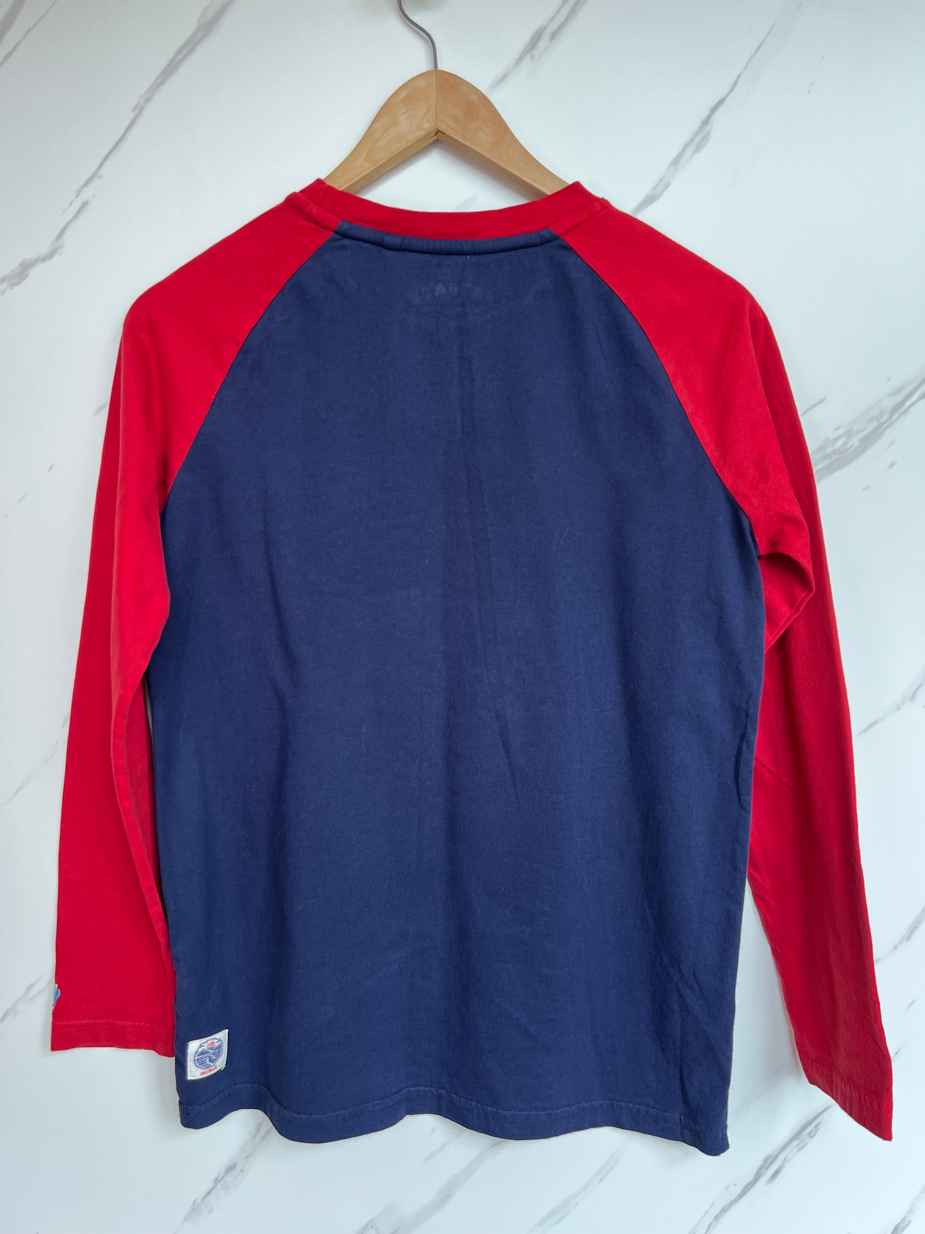 FatFace Navy & Red Surf Board Long-Sleeved Top Age 12-13 Years