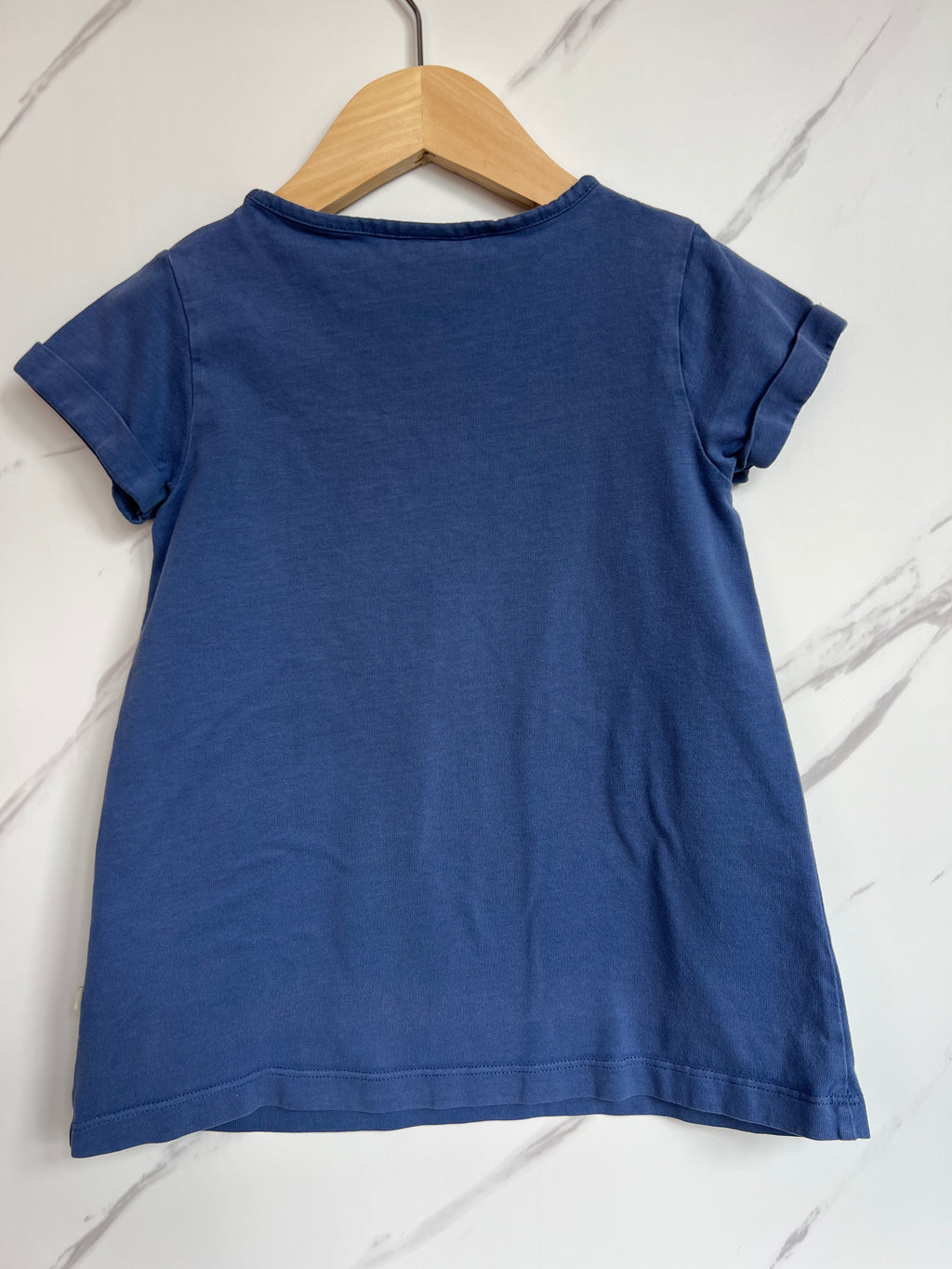Frugi Navy Mermaid T-Shirt Age 4-5 Years