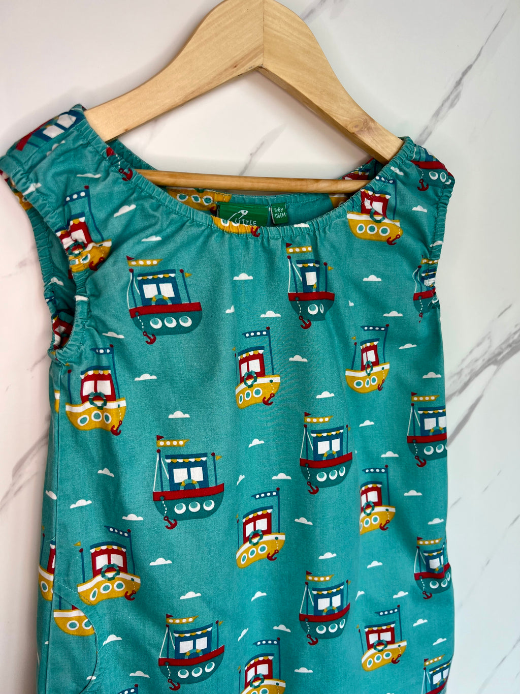 Little Green Radicals Submarine Sundress Age 5-6 Years