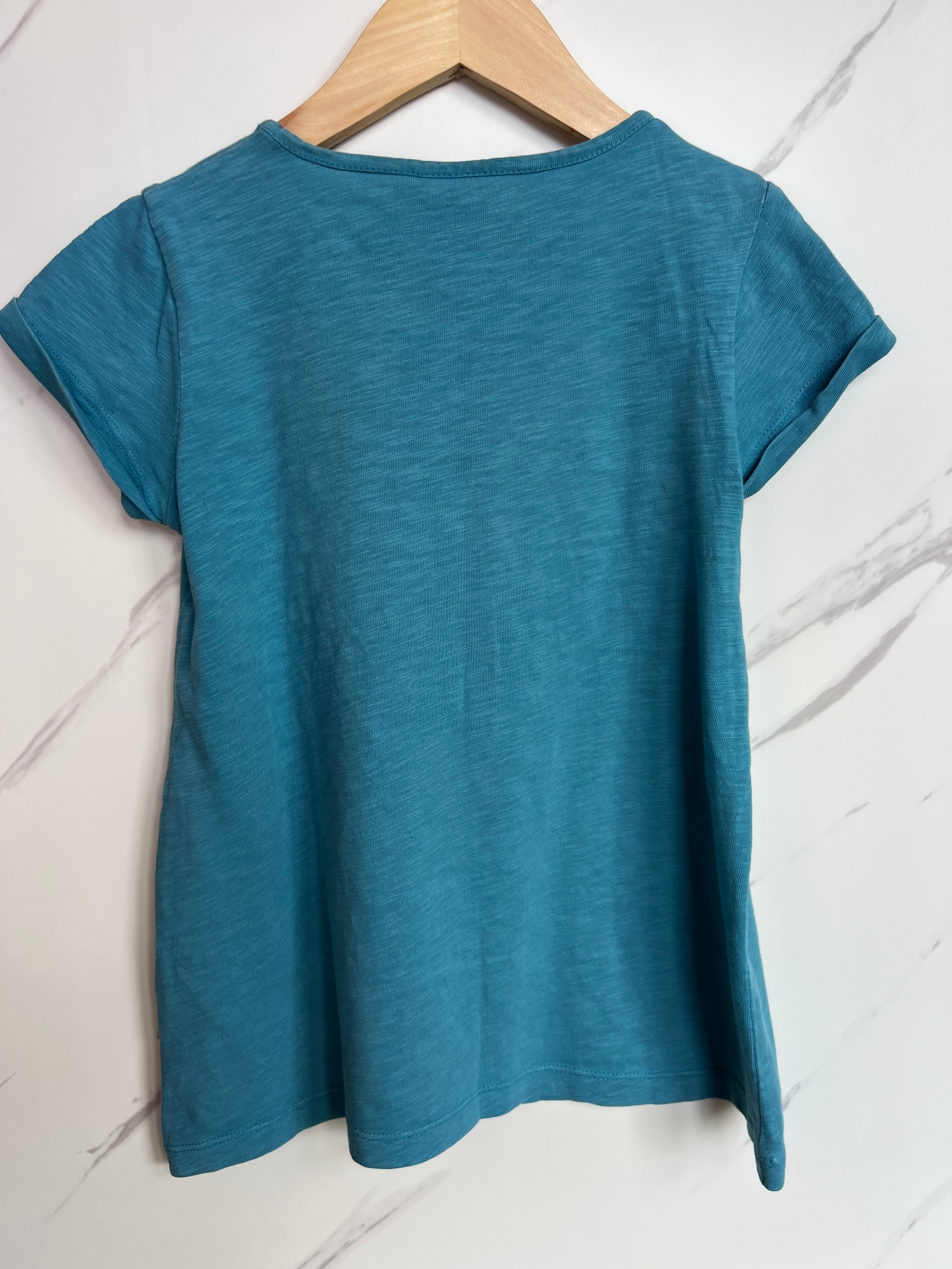 Frugi Turquoise Pony T-Shirt Age 5-6 Years