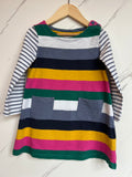 Boden Rainbow Striped Dress Age 3-4 Years