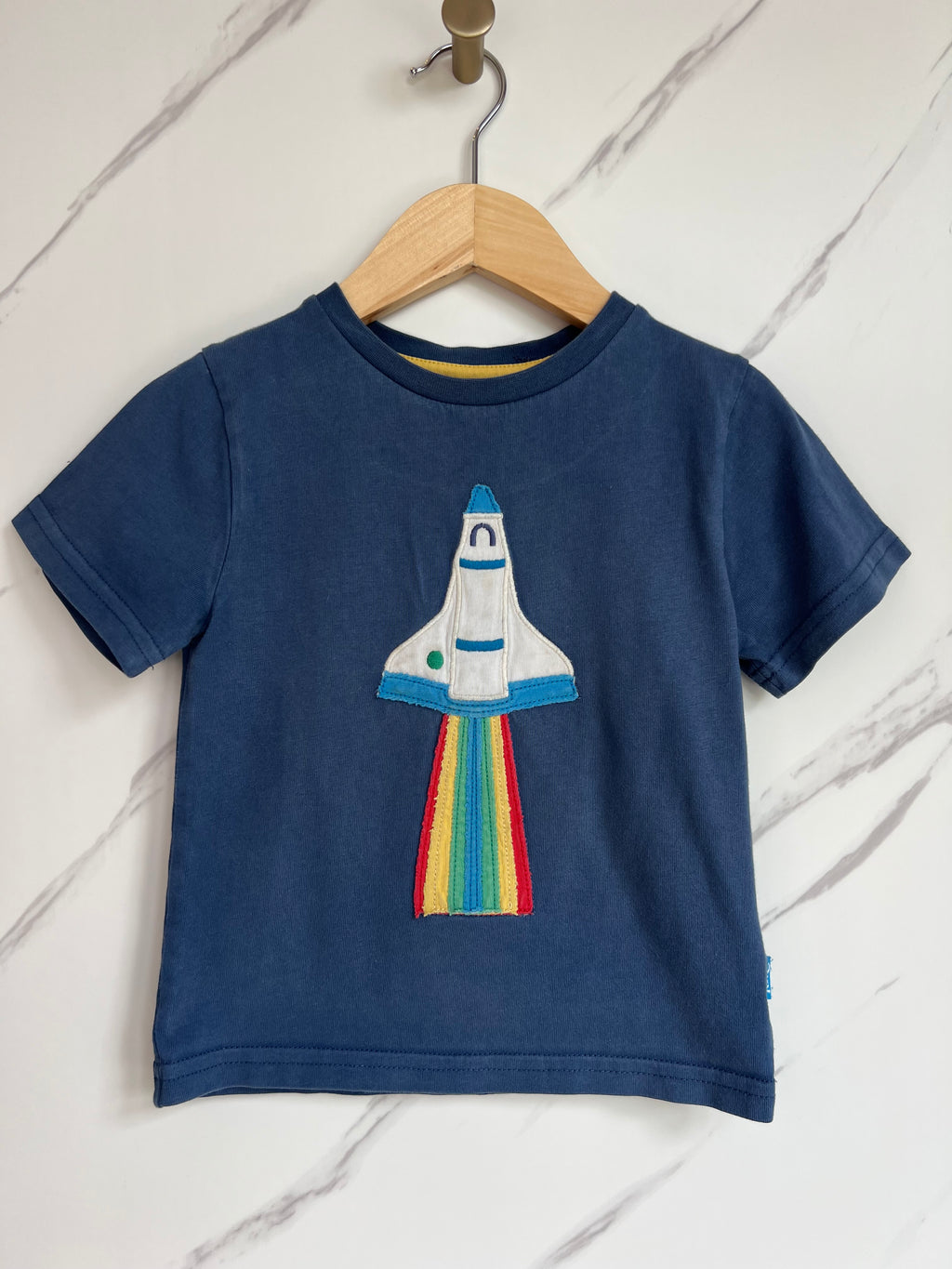 Kite Navy Space Rocket T-Shirt Age 3 Years