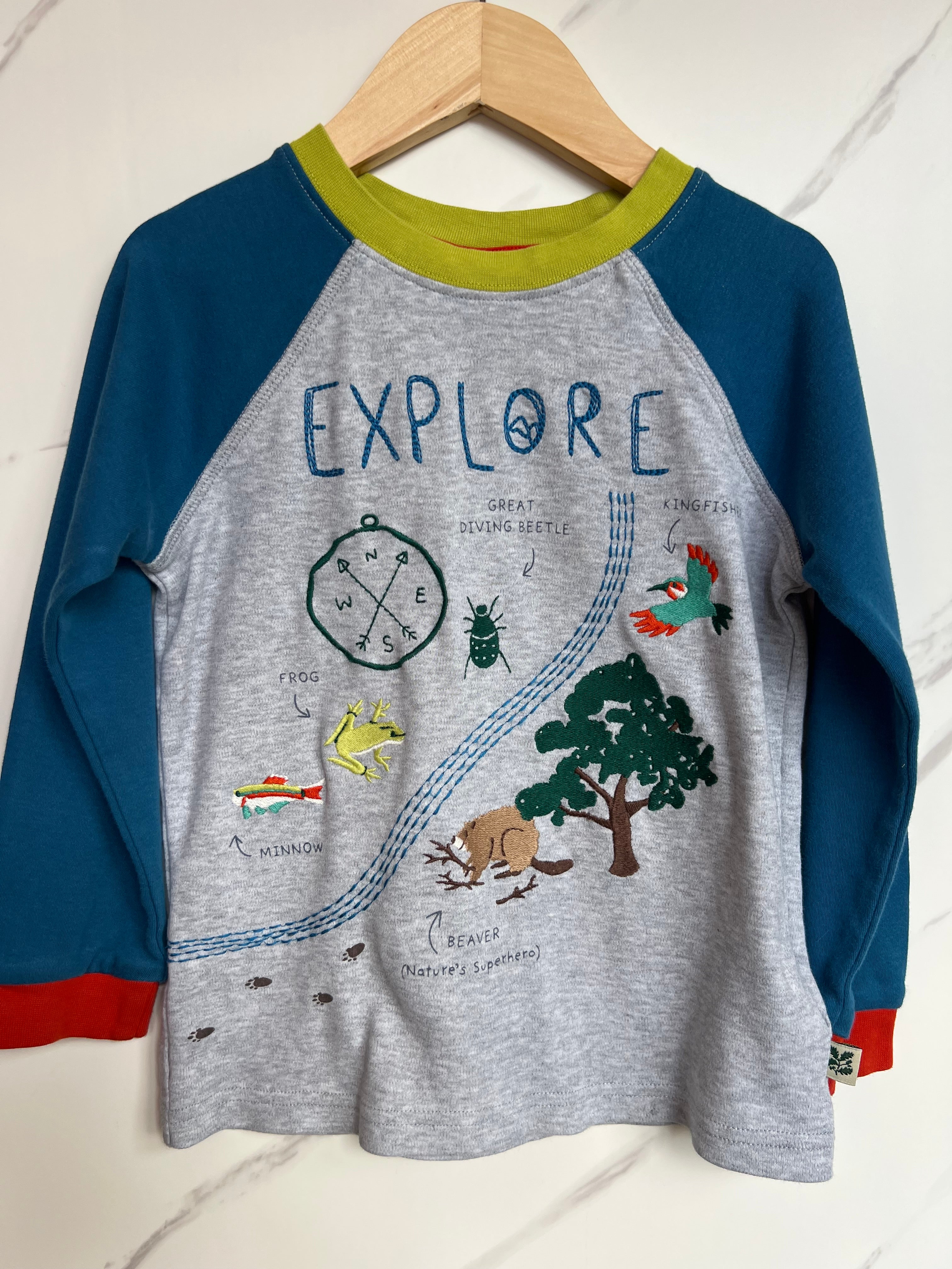 Frugi "Explore" National Trust Long-Sleeved Top Age 4-5 Years