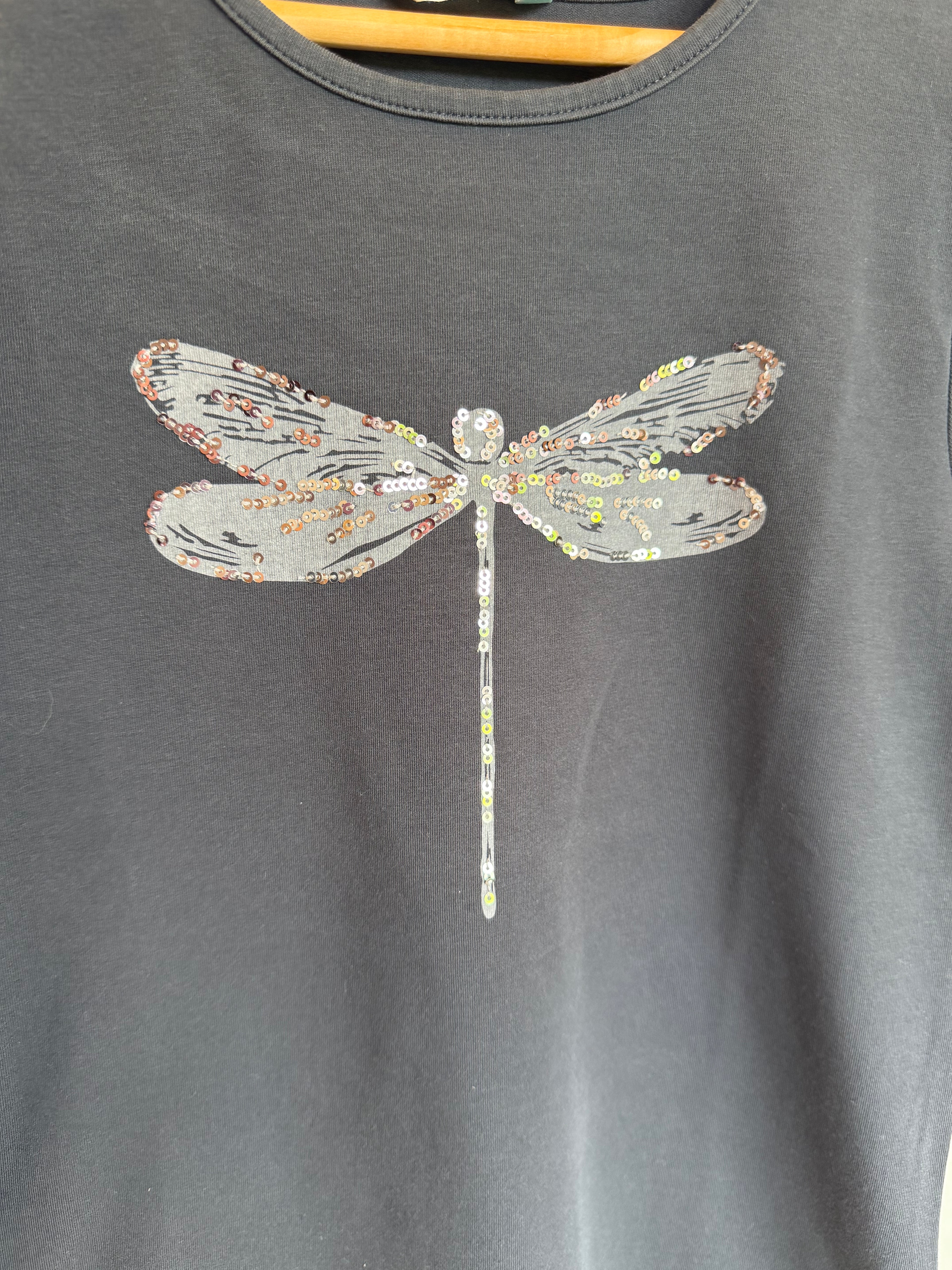 John Lewis Grey Dragonfly T-Shirt Age 9-10 Years