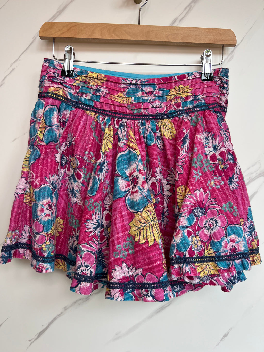 Fatface Pink Floral Skirt Age 7 Years