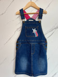 Joules Denim Dress with Rainbow Detail Age 6 Years