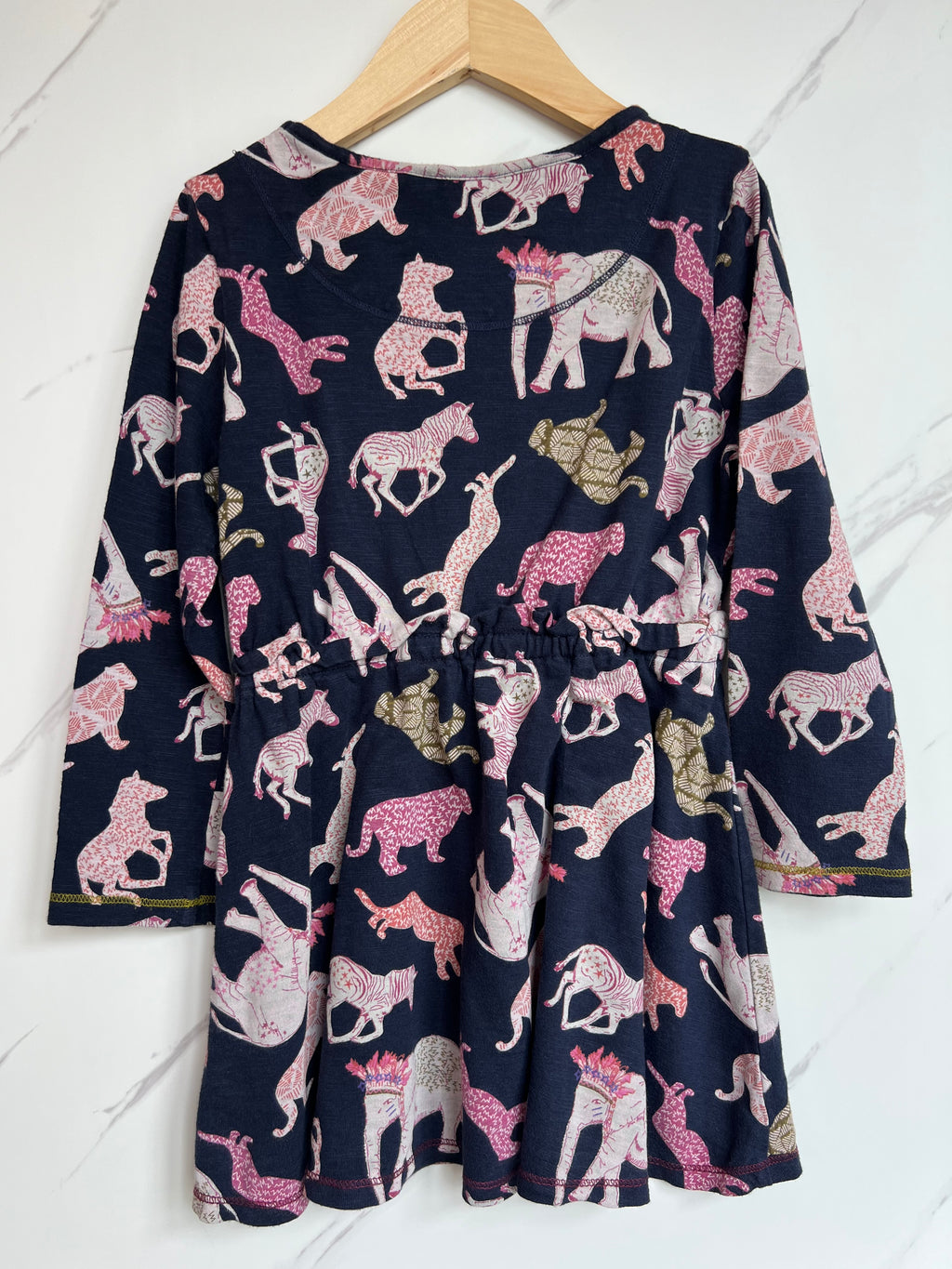 White Stuff Navy Animal Dress Age 5-6 Years