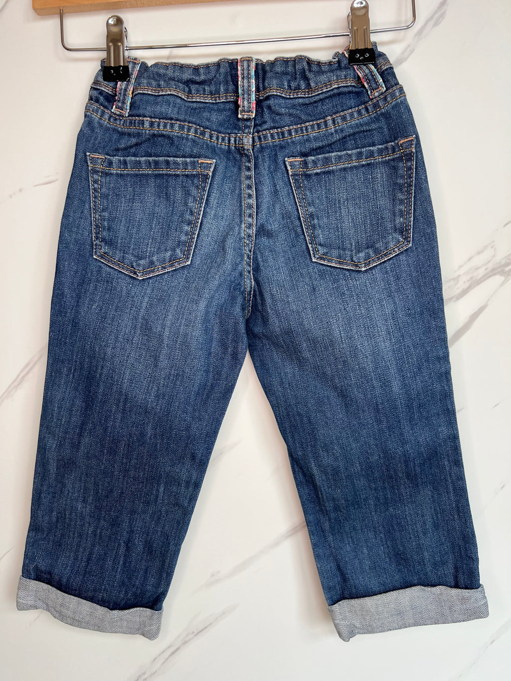 Boden Dark Blue Cropped Jeans Age 7-8 Years