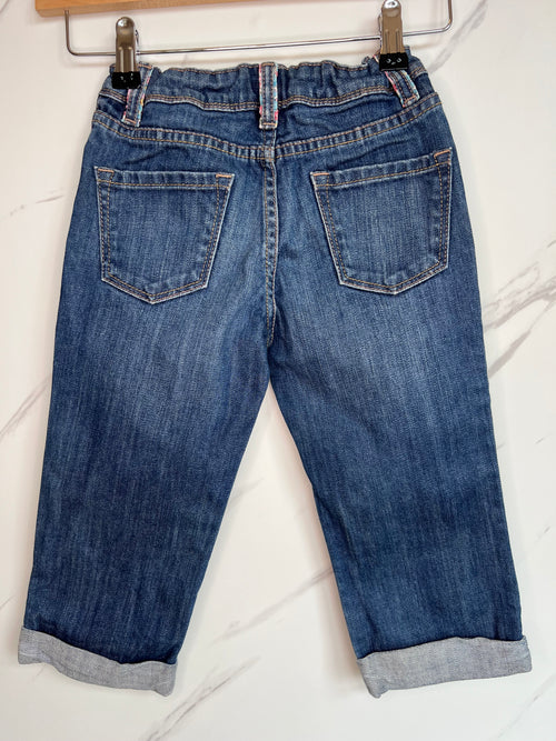 Boden Dark Blue Cropped Jeans Age 7-8 Years