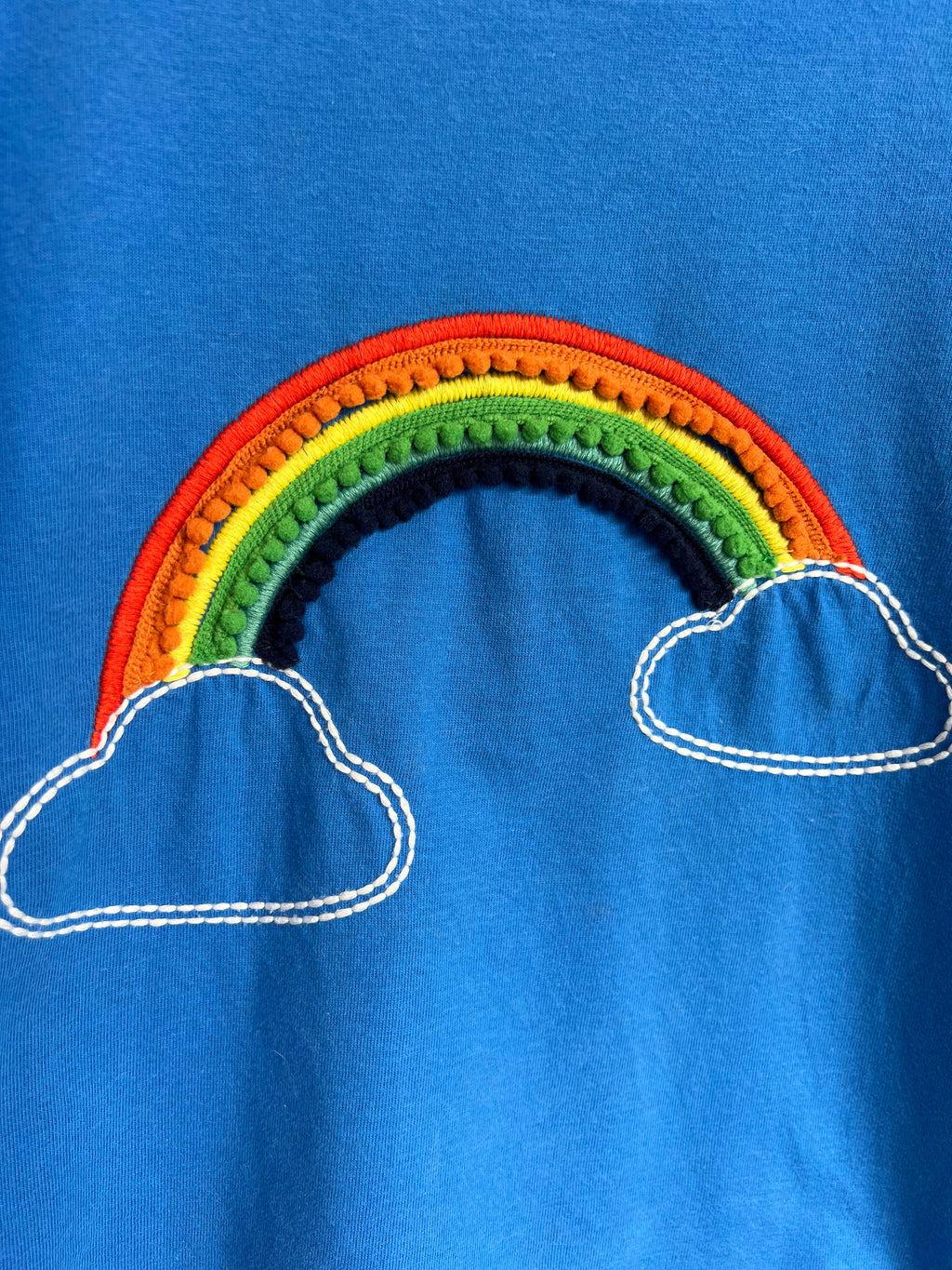 Frugi Blue Rainbow T-Shirt Age 7-8 Years