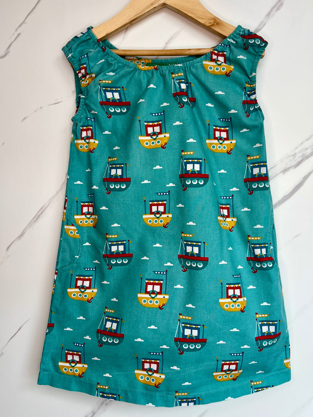 Little Green Radicals Submarine Sundress Age 5-6 Years