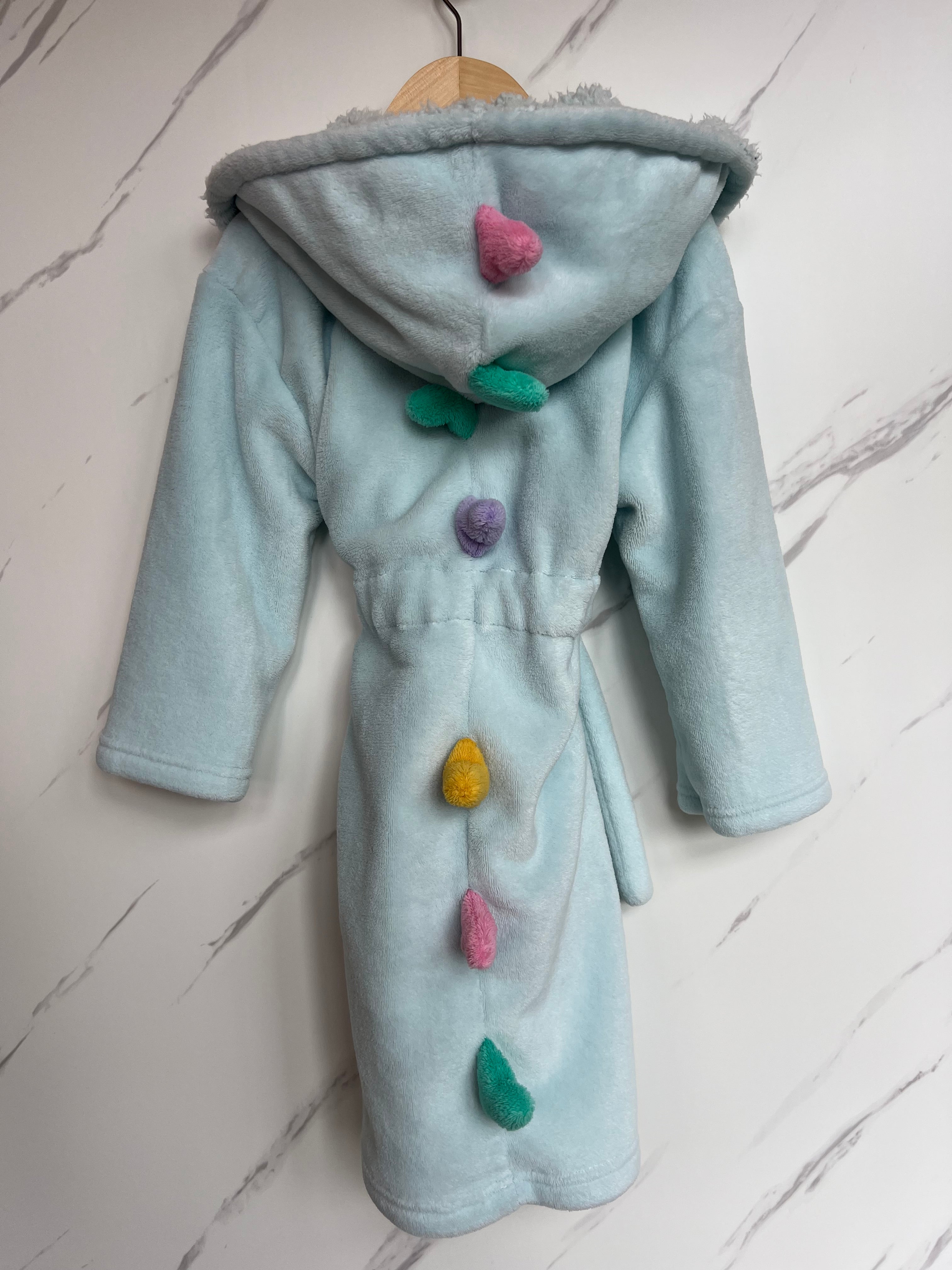 M&S Dinosaur Spikes Fleece Dressing Gown Age 4-5 Years