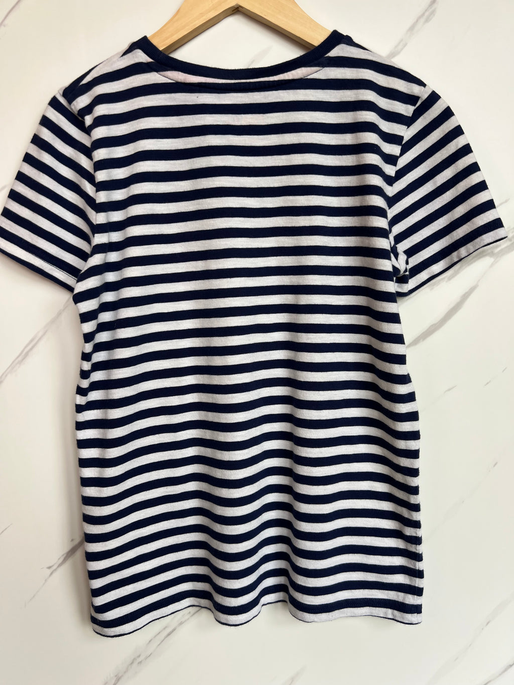 Boden Navy & White Striped T-Shirt Age 11-12 Years