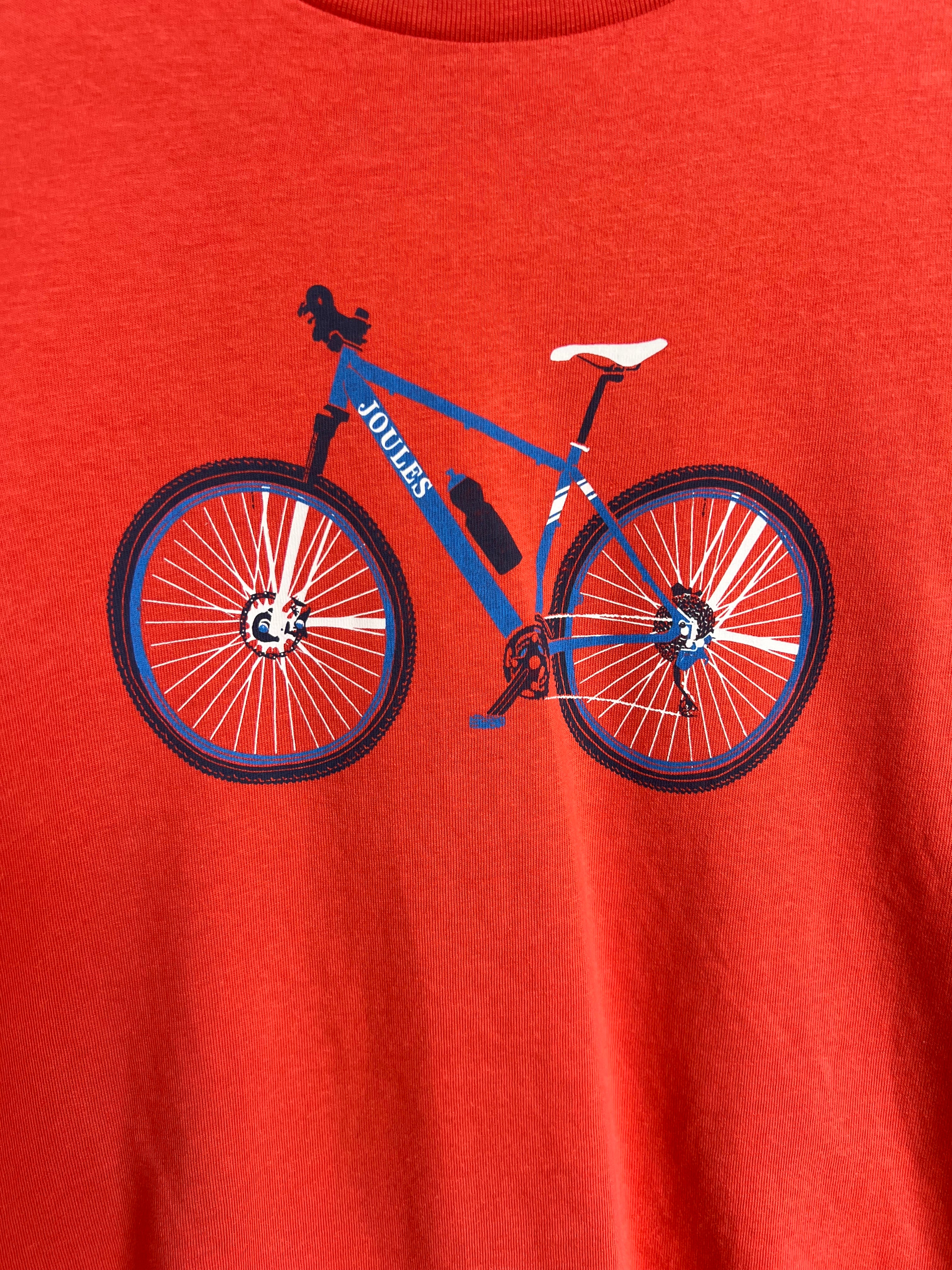 Joules Orange Mountain Bike Long-Sleeved Top Age 10 Years