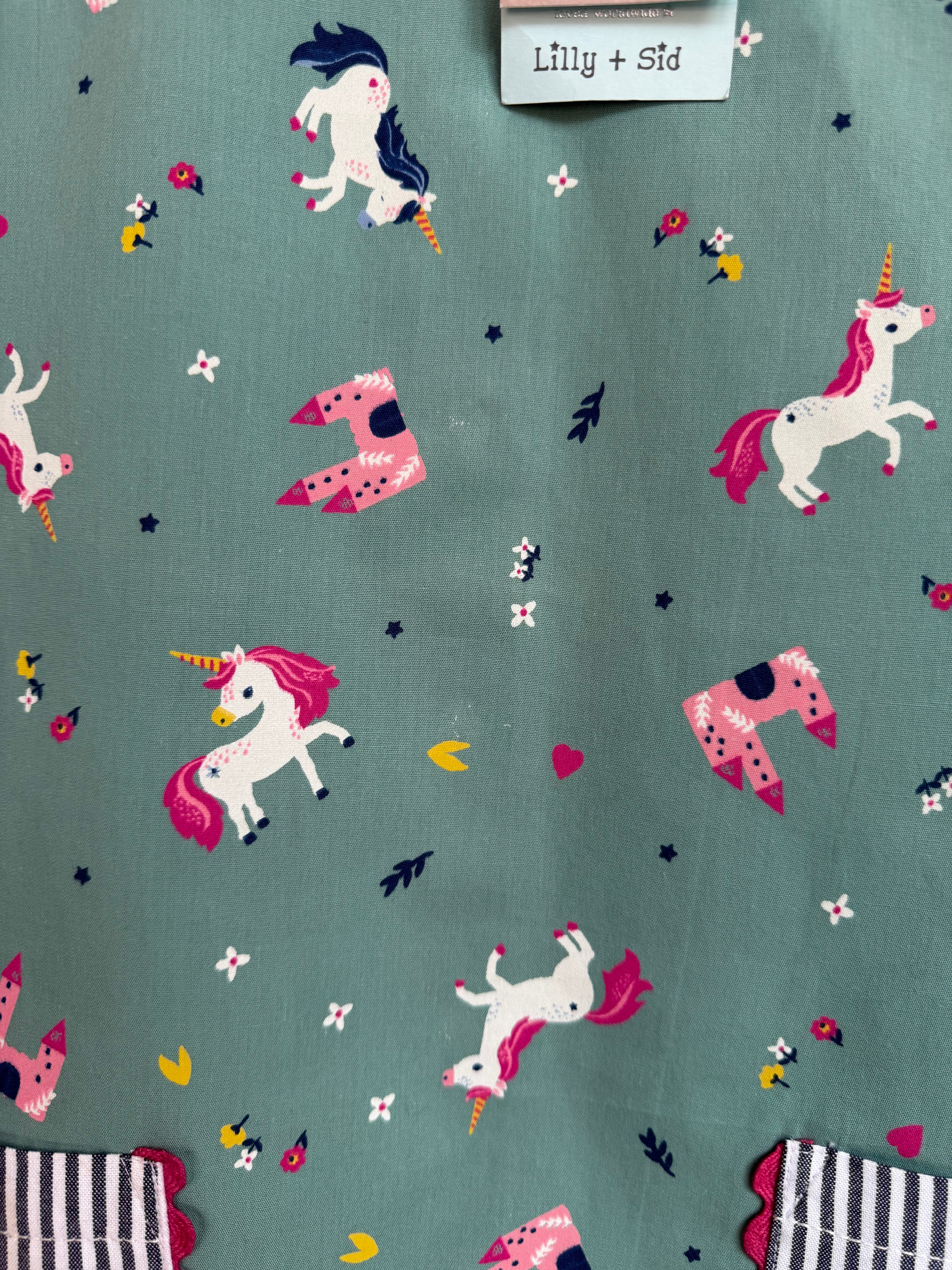 Lilly & Sid Unicorn Pinafore Dress Age 4-5 Years