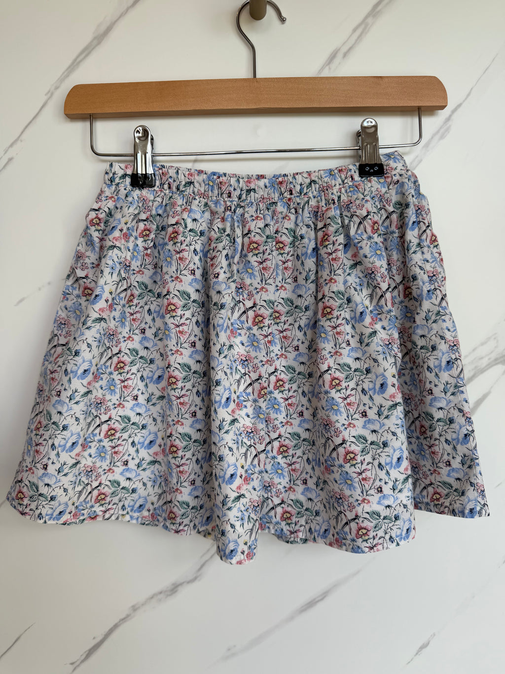 Gap Blue & Pink Floral Summer Skirt Age 8 Years