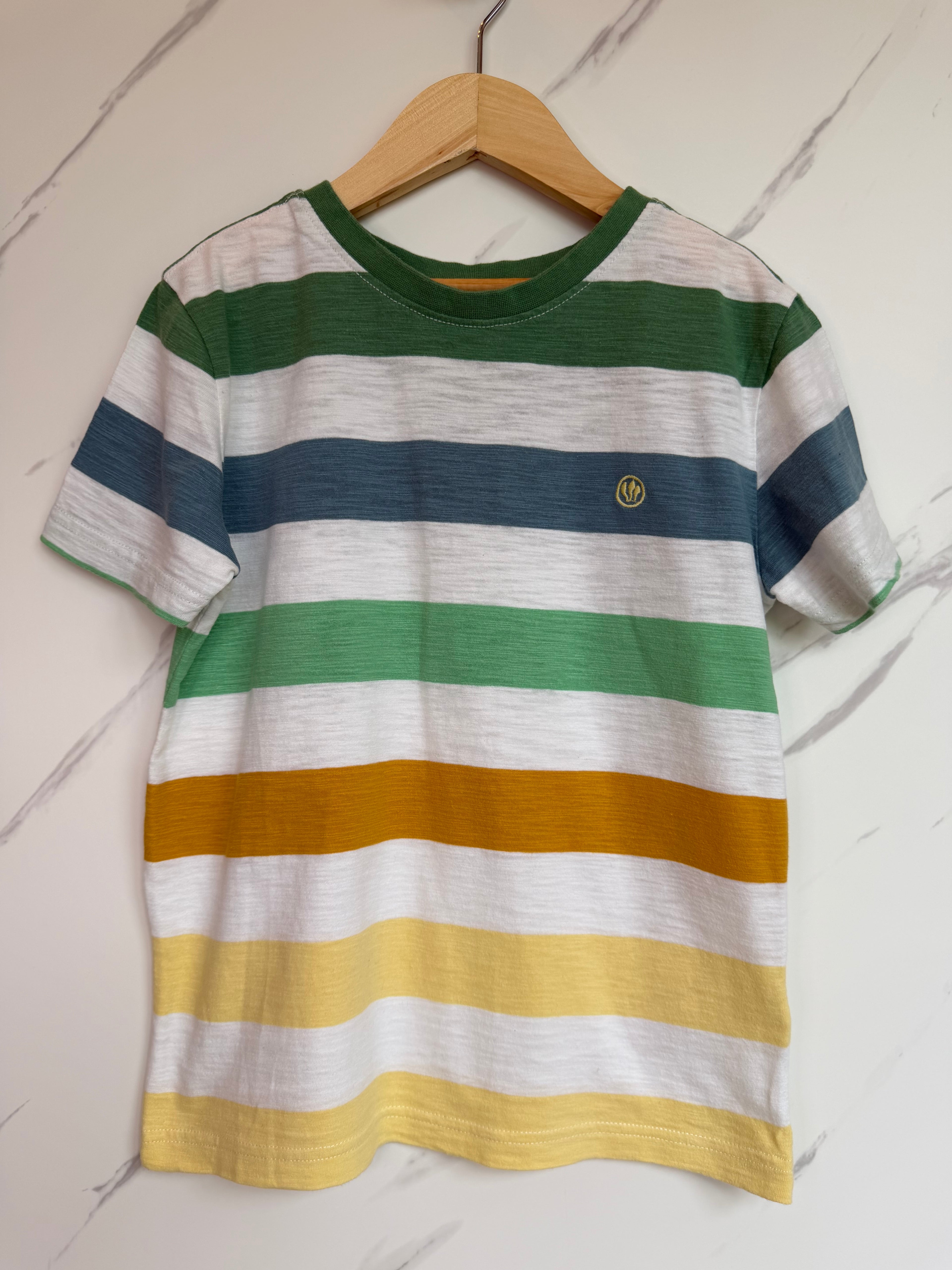 FatFace Coloured Striped T-Shirt Age 6-7 Years