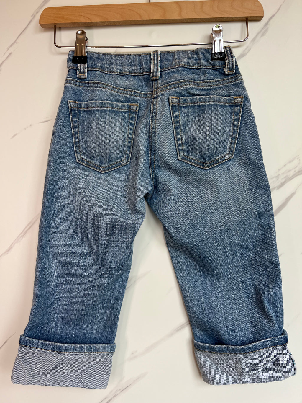 Boden Floral Edged Cropped Jeans Age 7-8 Years