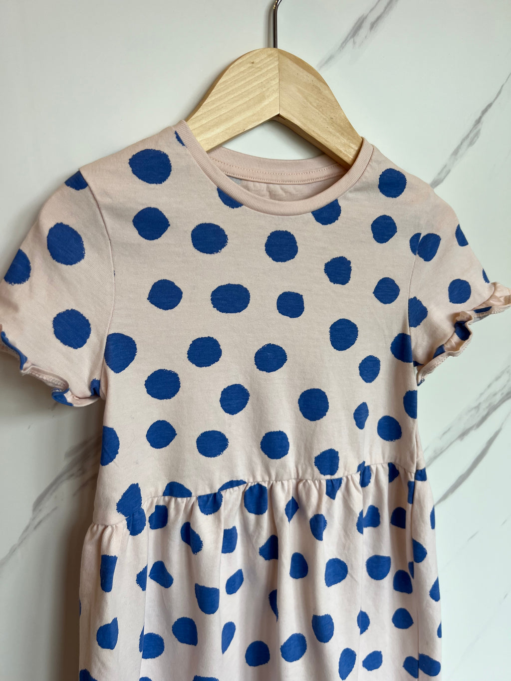 M&S Polka Dot Jersey Dress Age 5-6 Years