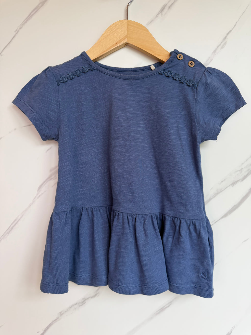 Kite Blue Peplum T-Shirt Age 3 Years