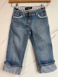 Boden Floral Edged Cropped Jeans Age 7-8 Years