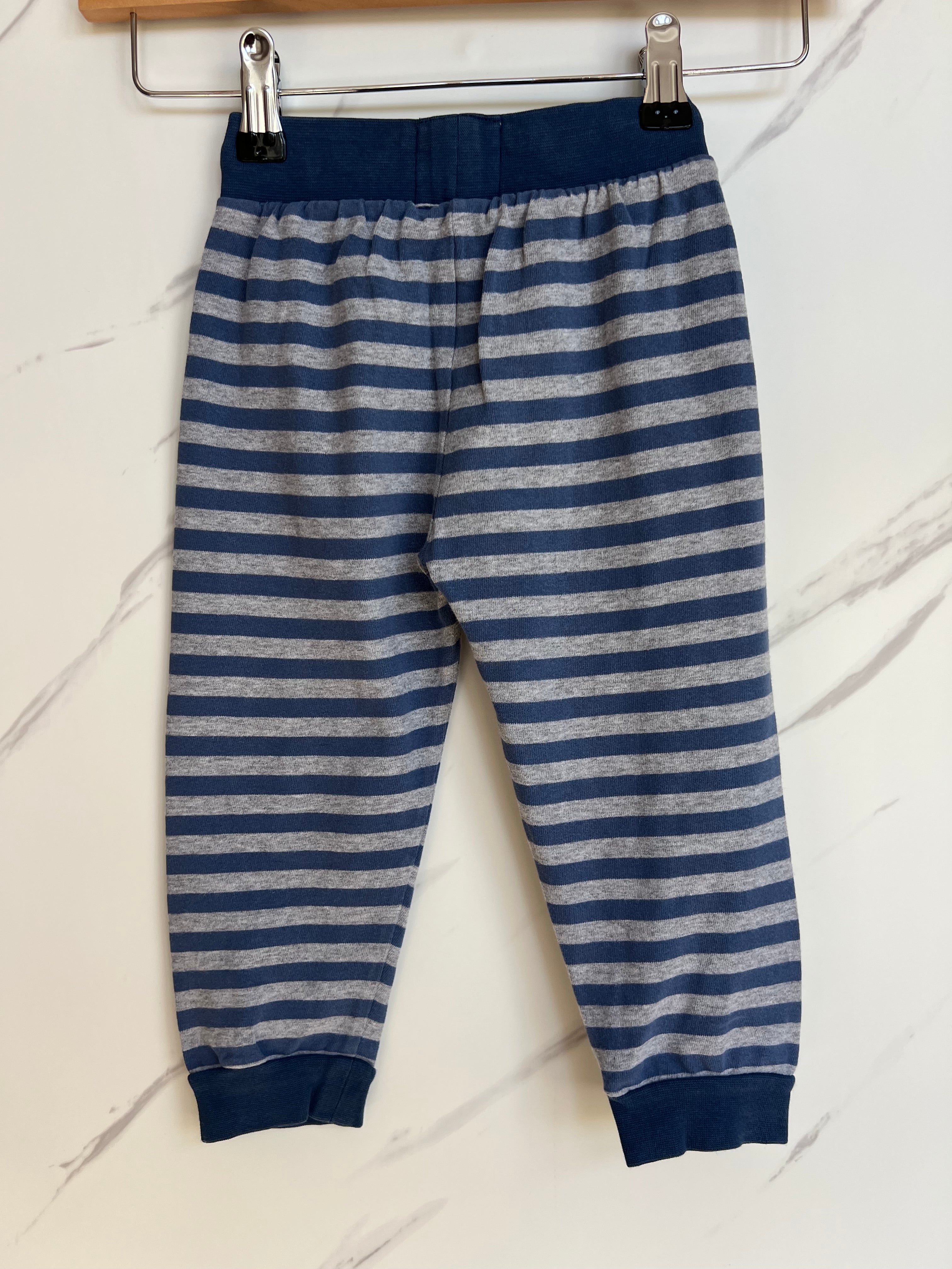 Kite Blue & Grey Striped Joggers Age 3 Years