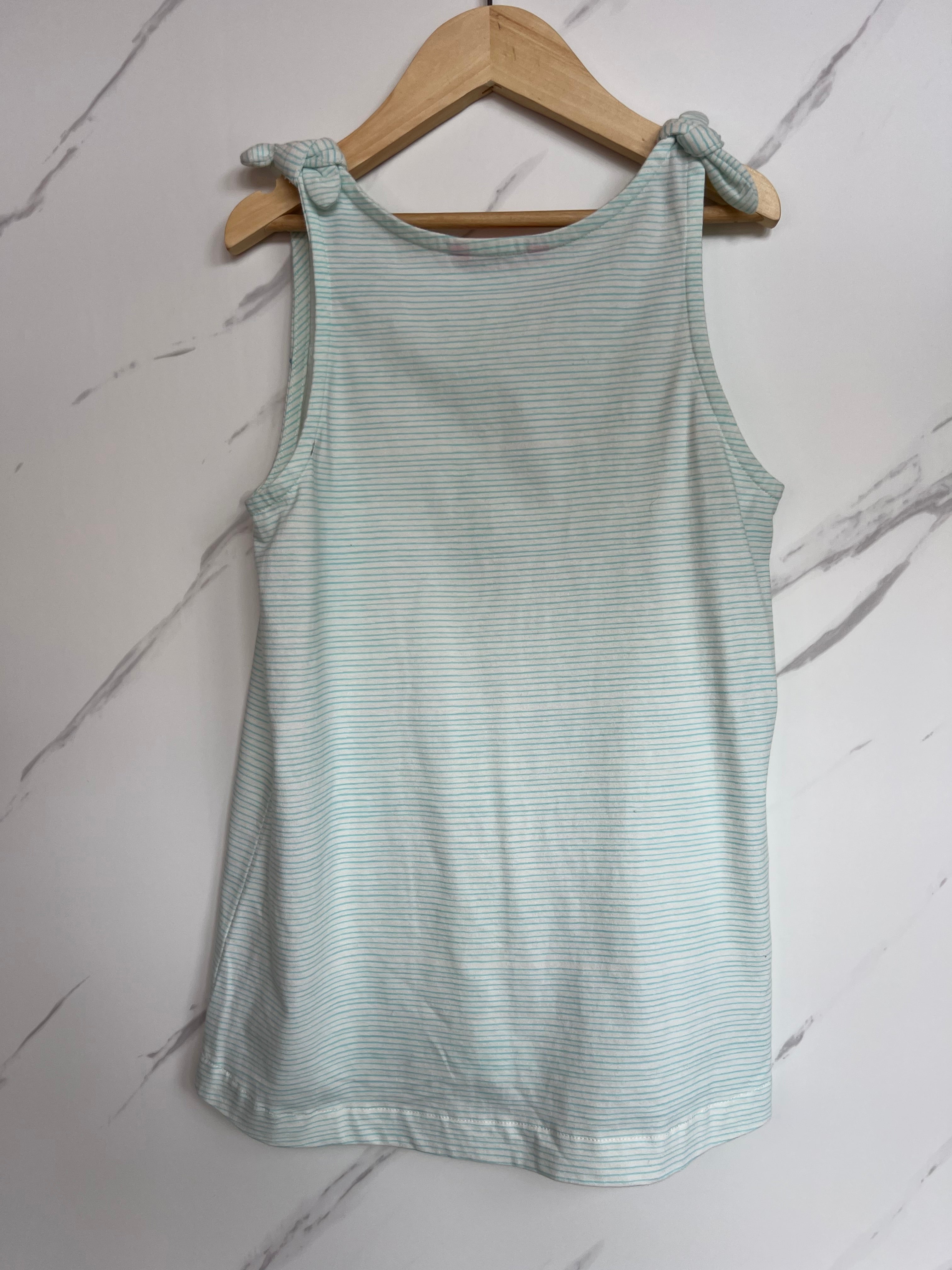 Joules Fine Blue Striped Vest Top Age 9-10 Years