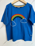 Frugi Blue Rainbow T-Shirt Age 8-9 Years