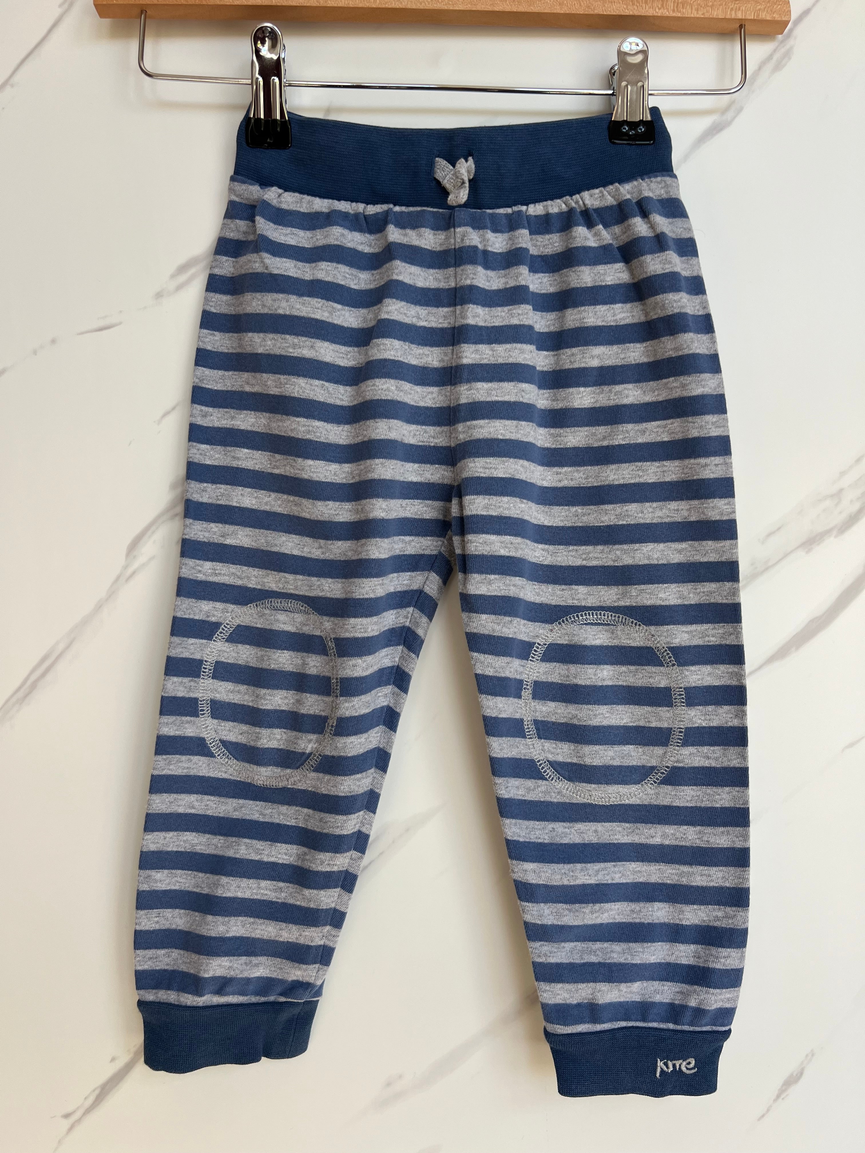 Kite Blue & Grey Striped Joggers Age 3 Years