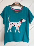 Frugi Rainbow Spot Dalmatian T-Shirt Age 7-8 Years
