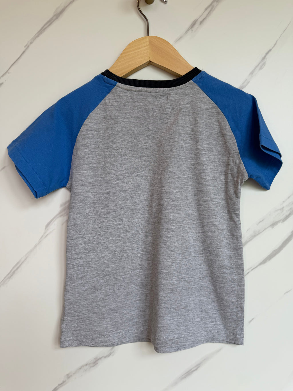 M&S Grey & Blue T-Shirt Age 3-4 Years