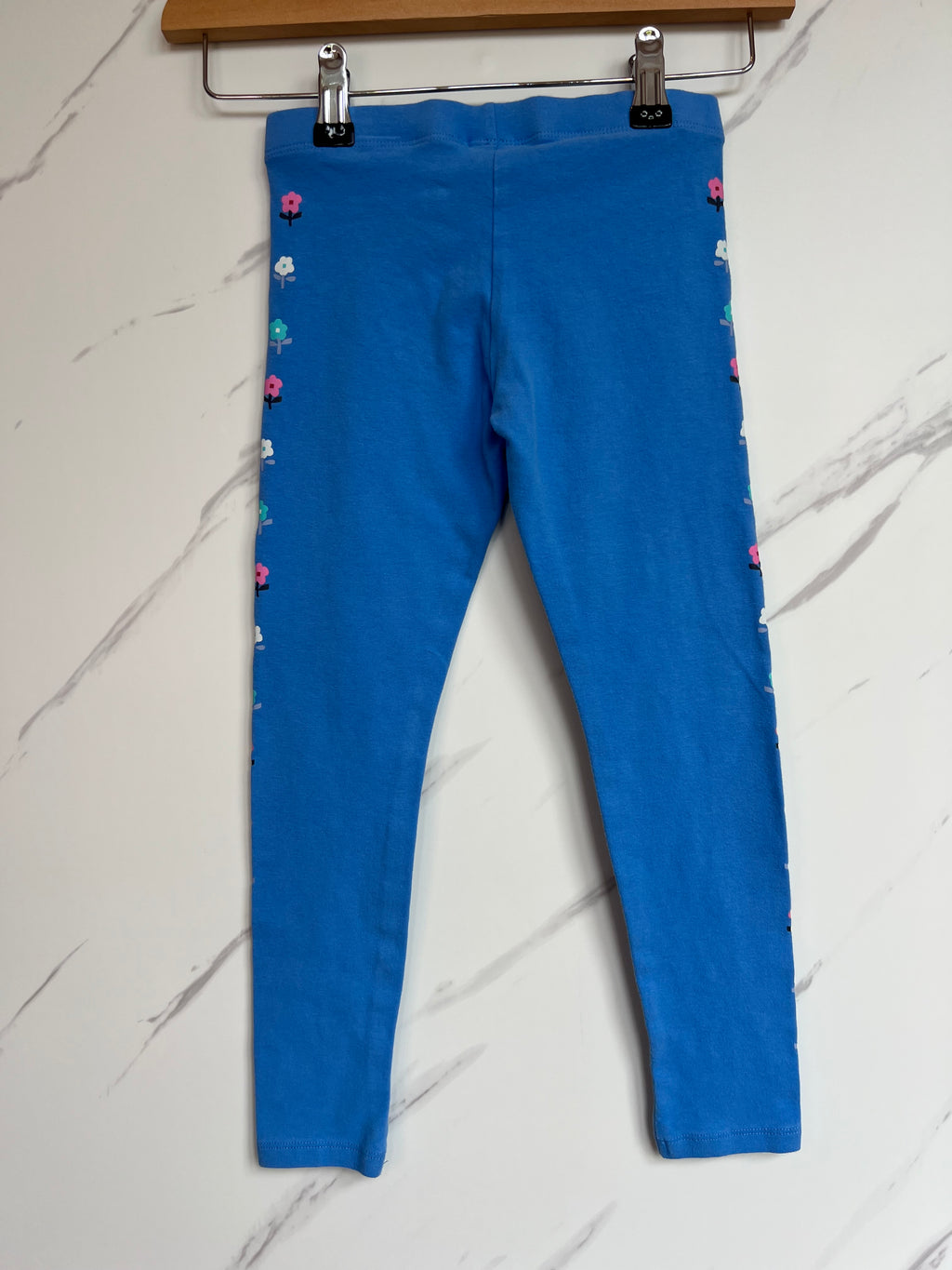 M&S Blue Leggings Age 6-7 Years