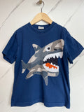 Boden Navy Shark T-Shirt Age 7-8 Years