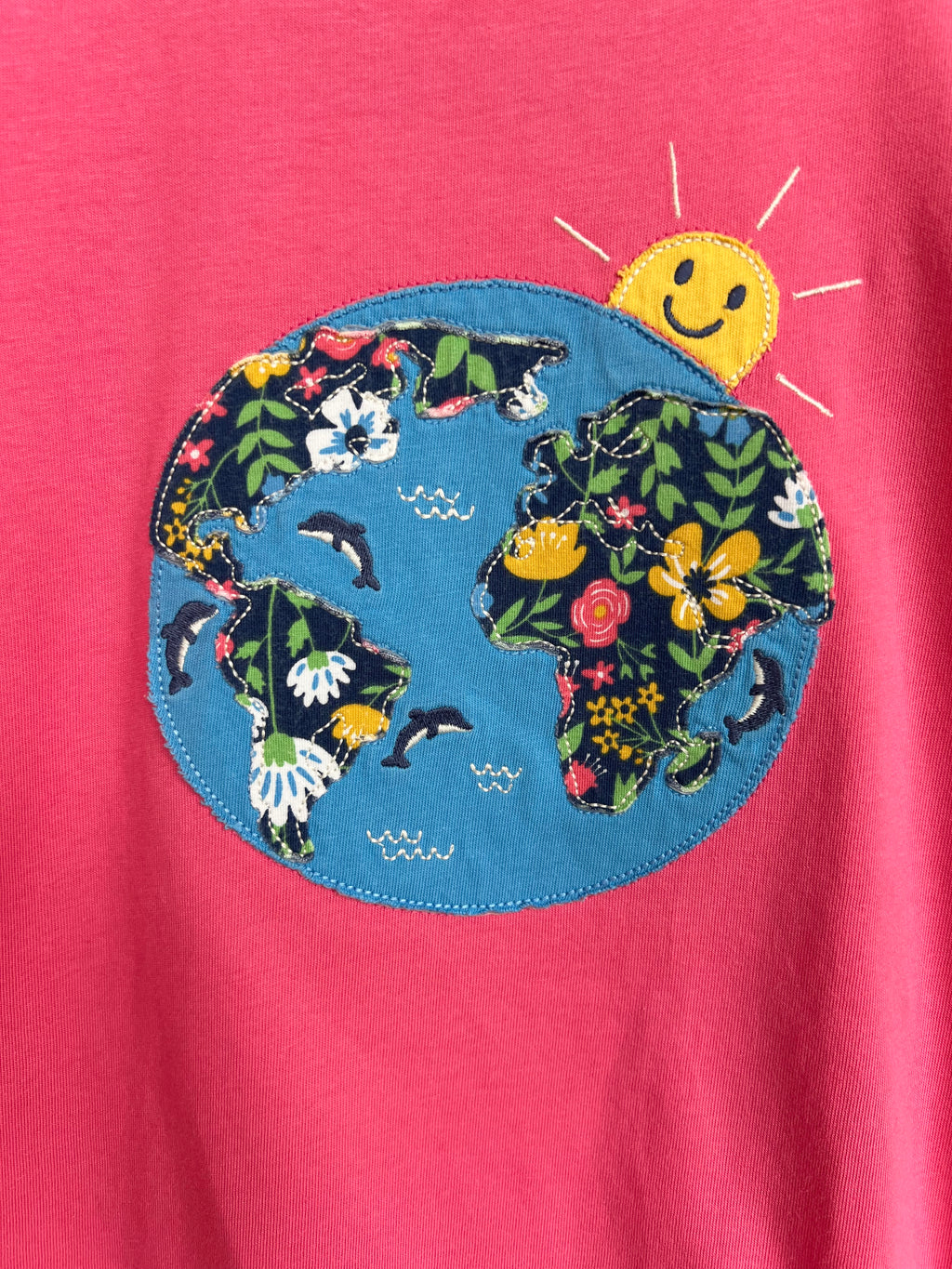 Kite Pink Floral Globe T-Shirt Age 9 Years